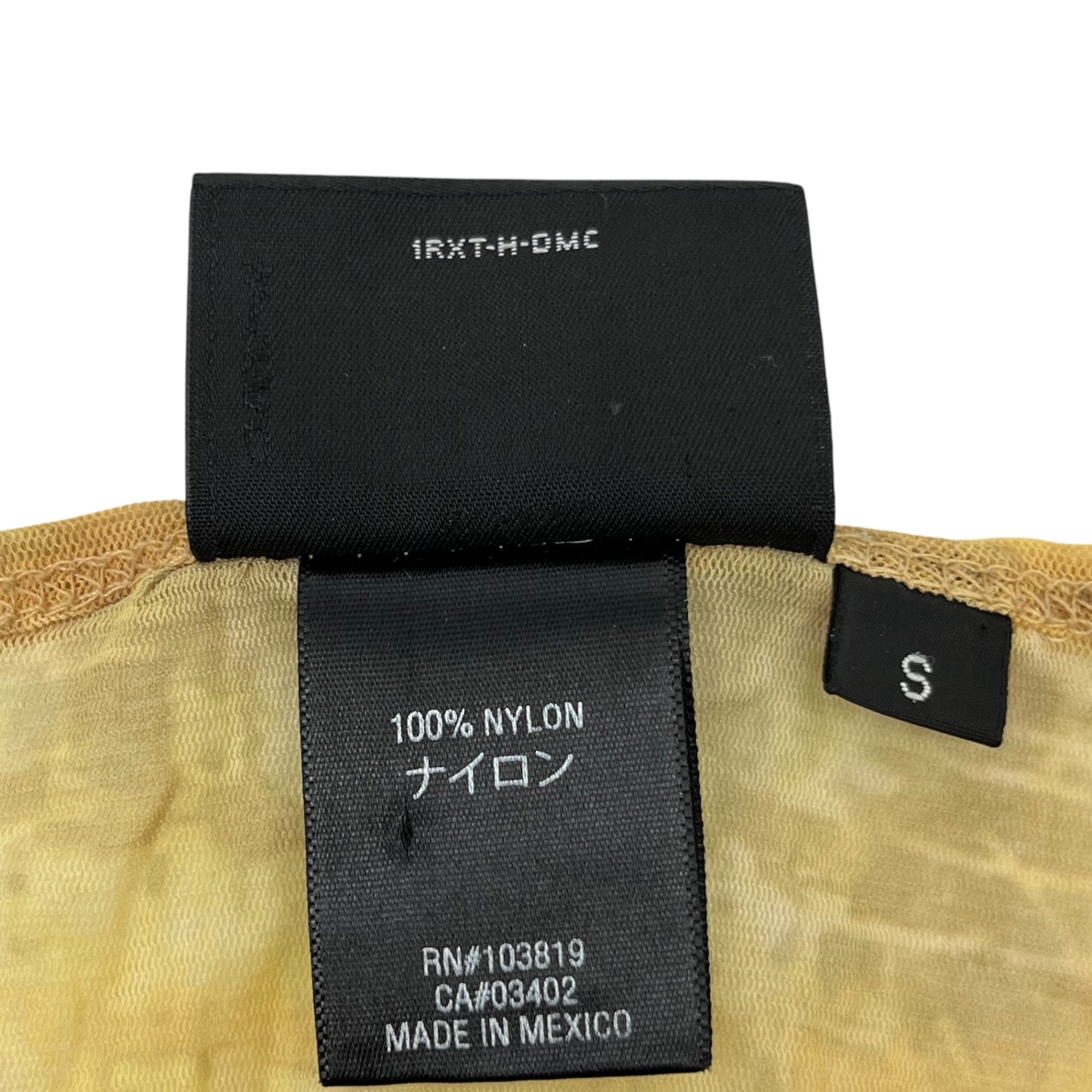 HARLEY DAVIDSON(ハーレーダビッドソン) Power net type allover pattern see-through cut and sew パワーネットタイプ 総柄 シースルー カットソー 96202-09VW S イエロー