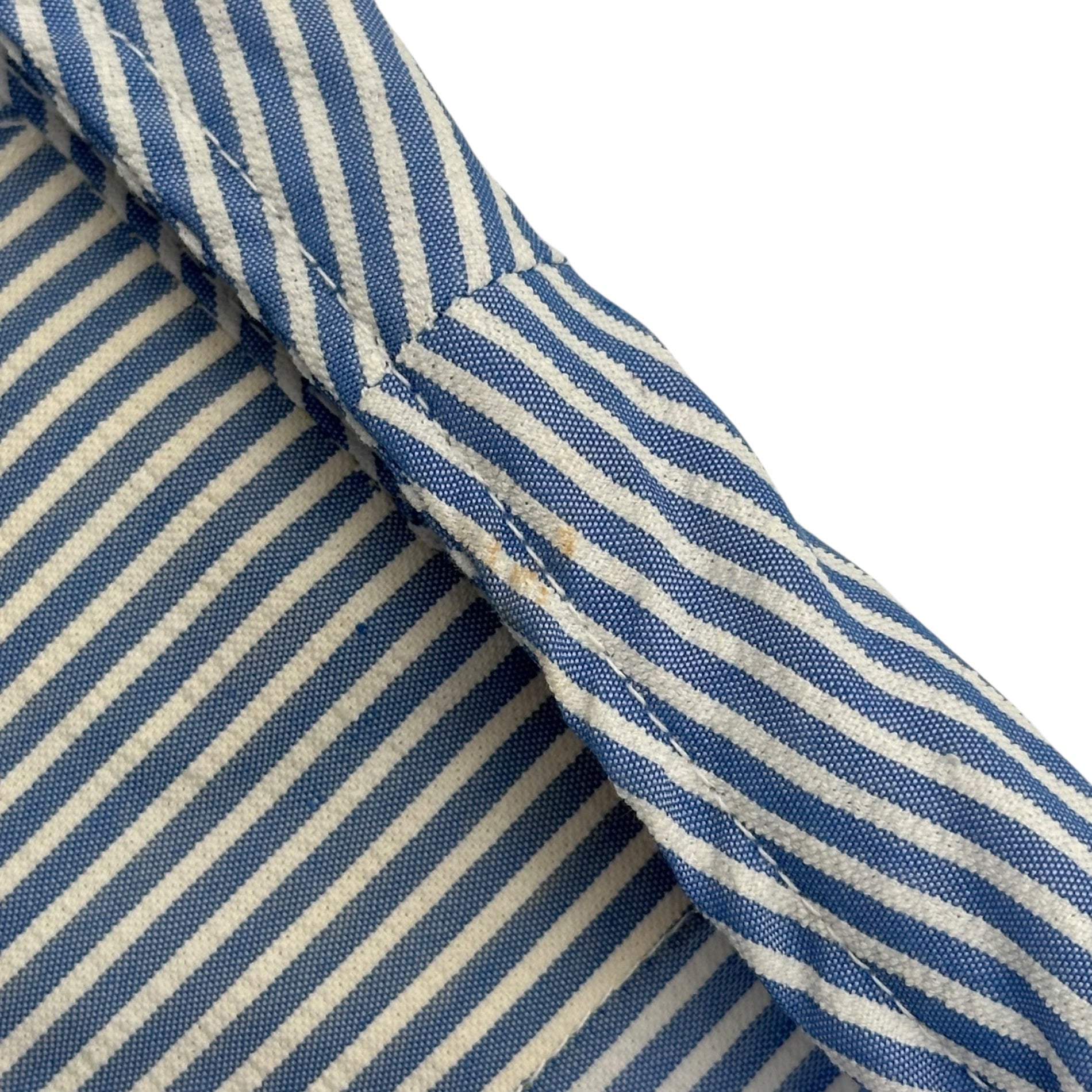 US MILITARY(アメリカ軍) 1980s' US Medical Seersucker Robe メディカル シアサッカー ガウン ワンピース MEDIUM(ML程度) ホワイト×ブルー 80年代 ヴィンテージ ローブ
