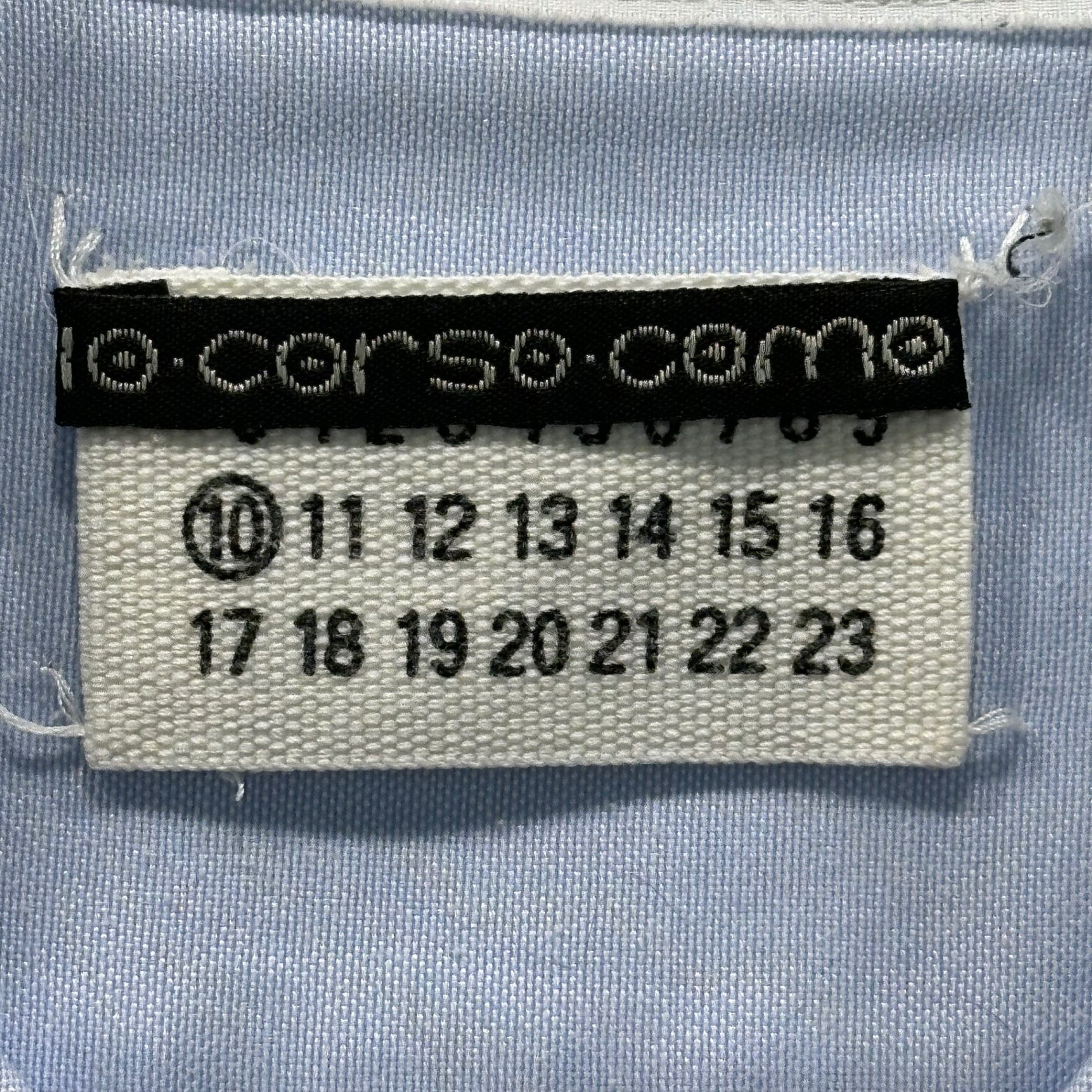 Maison Martin Margiela×10 corso como(メゾンマルタンマルジェラ×ディエチコルソコモ) 00's Archive Cleric Shirt アーカイブ クレリック シャツ 1 スカイブルー×ホワイト コラボ