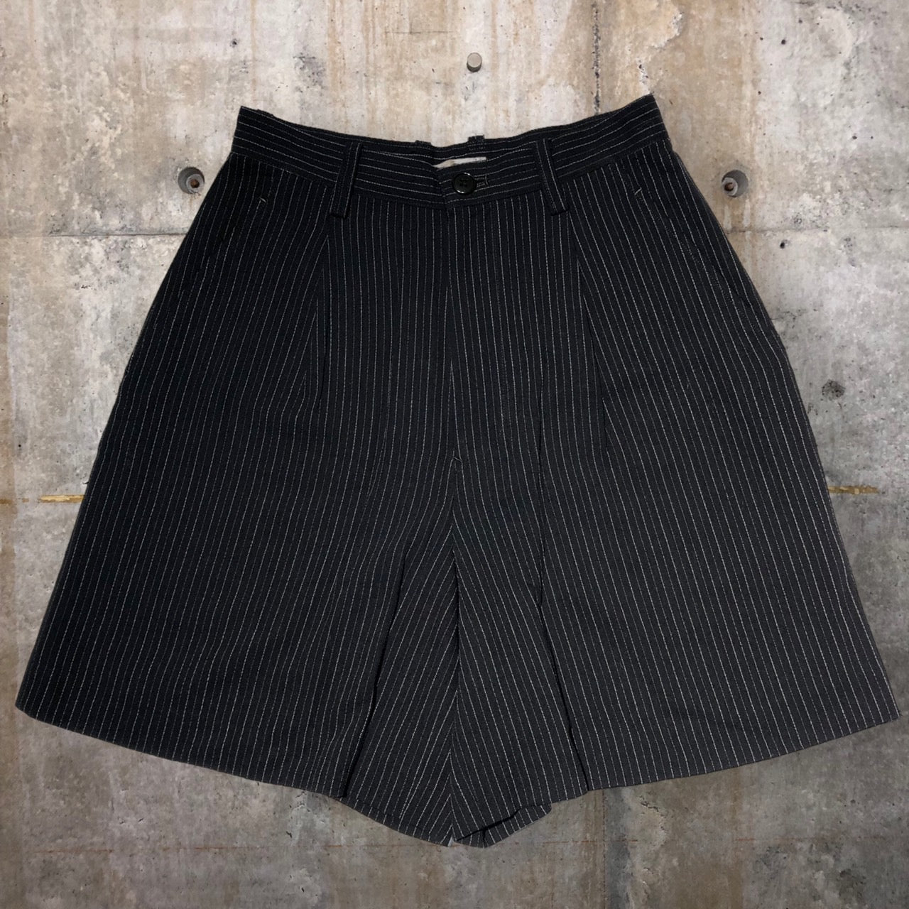 i.s. ISSEY MIYAKE(アイエス イッセイミヤケ) 90's 1tac stripe half pants/ストライプハーフパンツ IS41-FF041 M ブラック