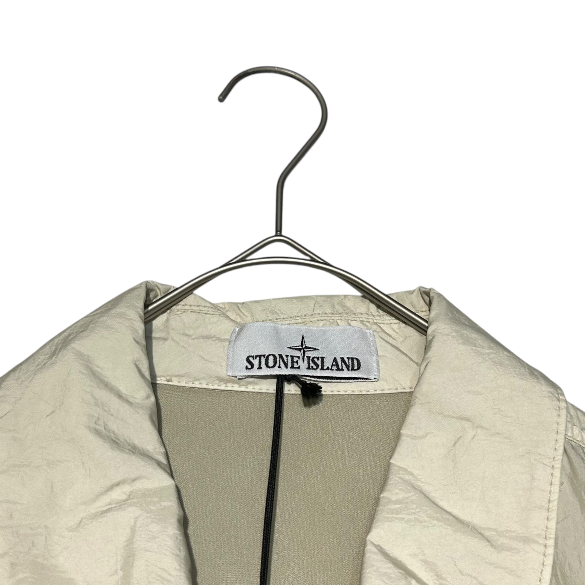 STONE ISLAND(ストーンアイランド) 23AW GARMENT DYED CRINKLE REPS RECYCLED NYLON ガーメント ダイ リサイクル ナイロン シャツ ジャケット 791510723 XL ベージュ ブルゾン