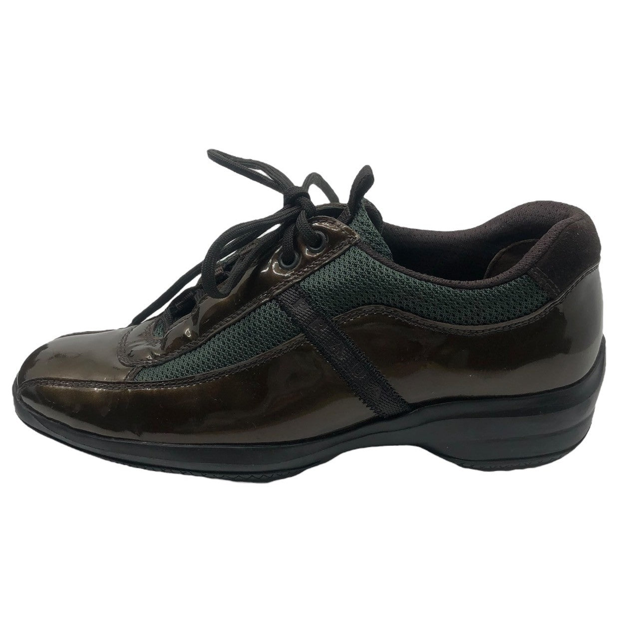 PRADA SPORT(プラダスポーツ) 00's enamel tech shoes エナメル テック シューズ ローカット スニーカー 3261 37(23.5cm程度) ブラウン×グレー