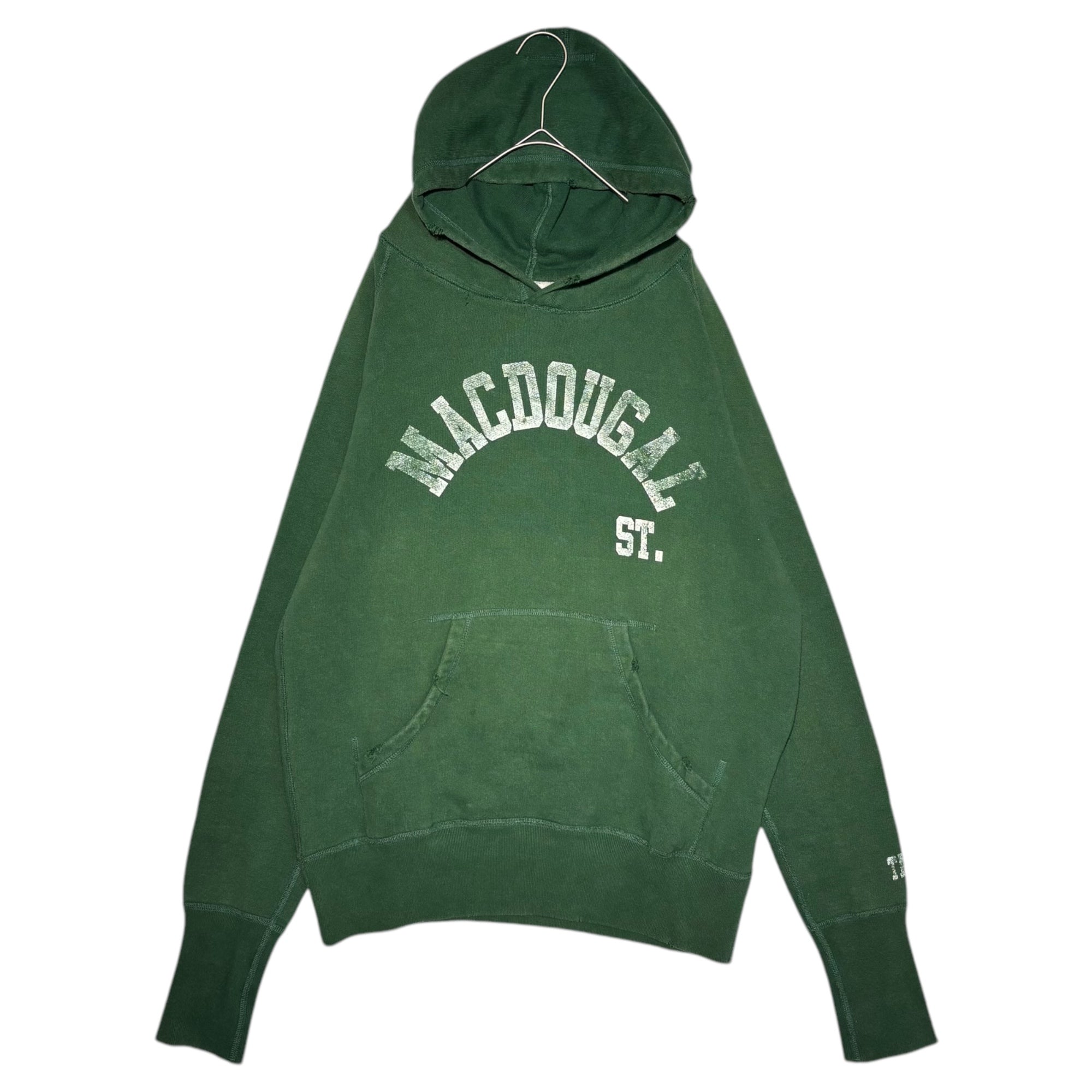 TMT(ティーエムティー) ”MACDOUGAL” BIG HOLIDAY 初期 USED加工 プルオーバー パーカー L グリーン