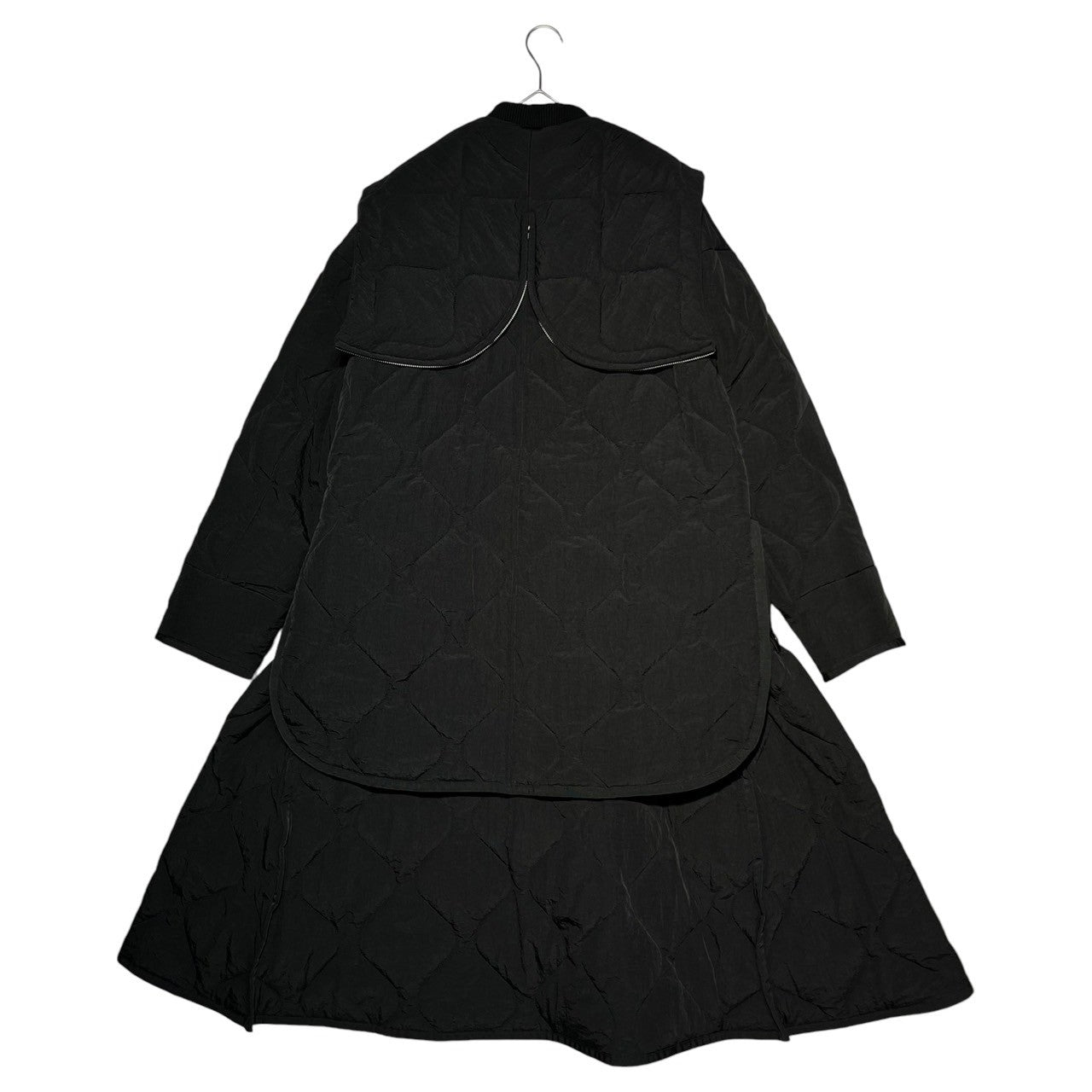 UN3D.(アンスリード) LAYERED LIKE QUILTING COAT レイヤードライク キルティング コート 522250003201-01 38(M) ブラック 参考定価74,800円(税込)