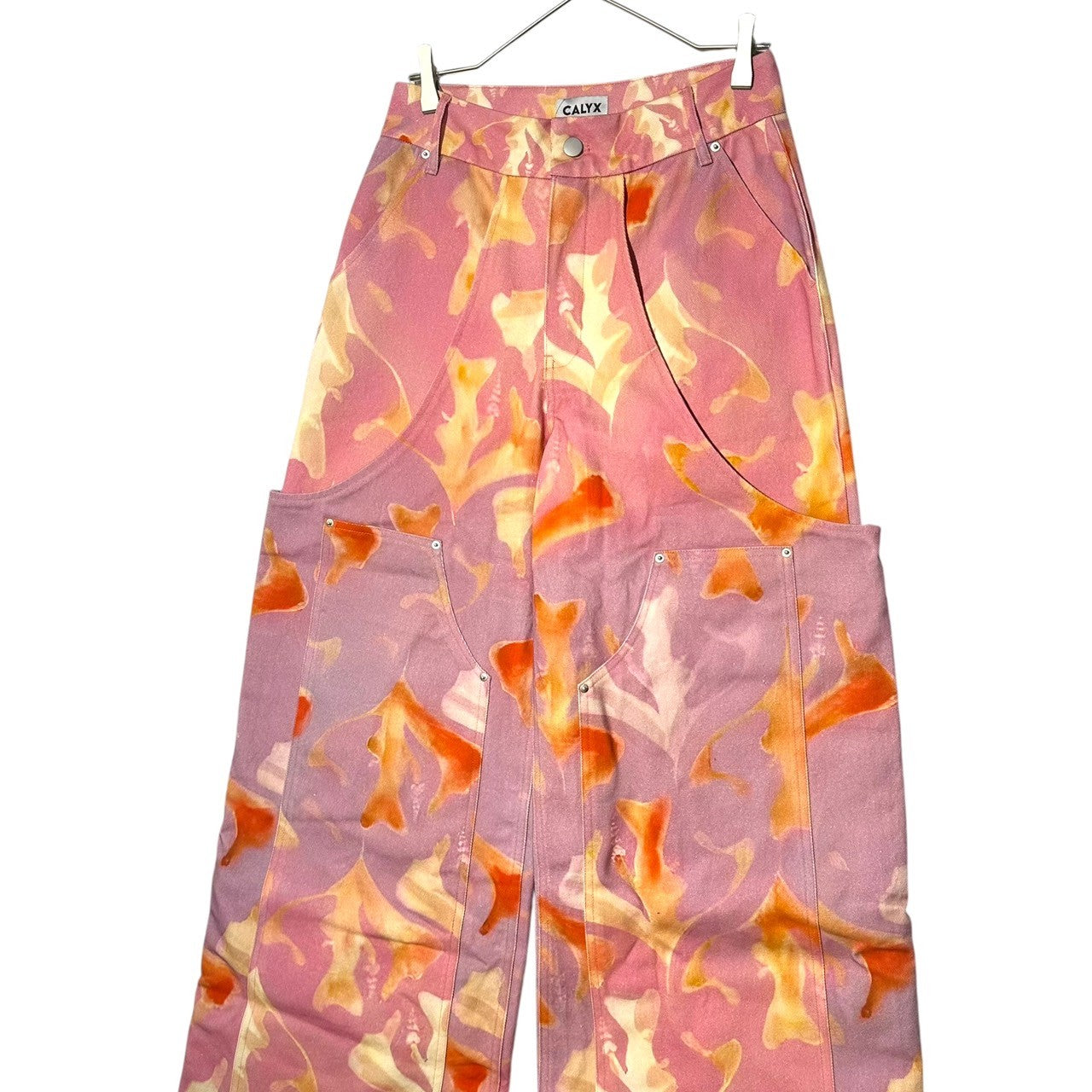 CALYX(カリクス) CARPENTER PANTS カーペンター パンツ CAL25SS-PT002 S ピンク 参考定価86,900円(税込) ブランド記載色:バーガンディー