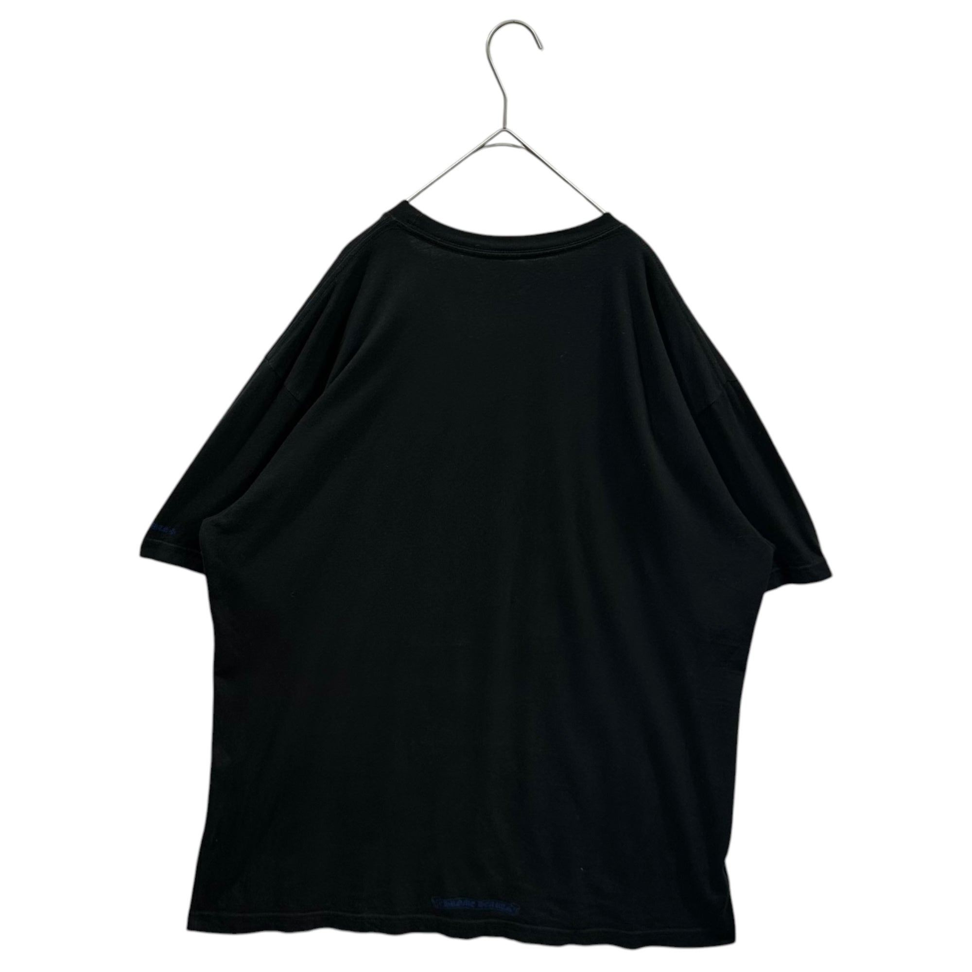 CHROME HEARTS(クロムハーツ) NECK LOGO S/S TEE ネック ロゴ 半袖 Tシャツ XL ブラック×ブルー 408129111******01D クロムハーツジャパン