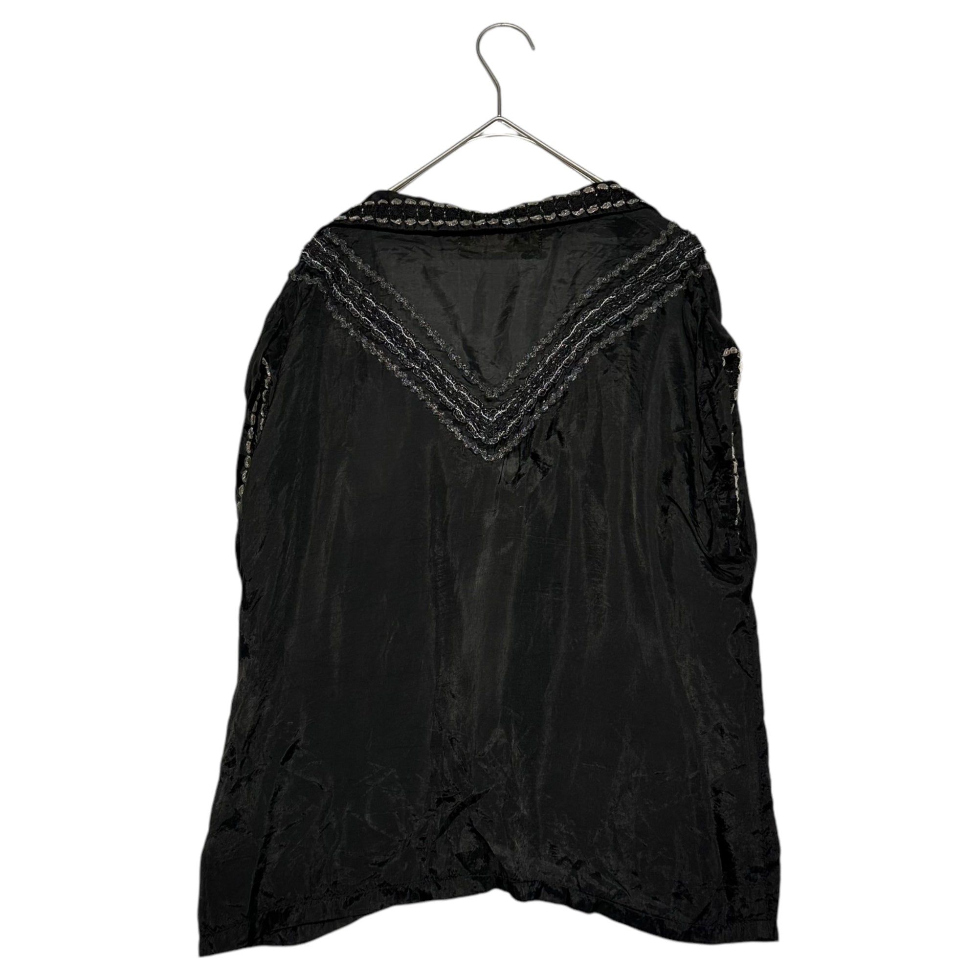 TOGA PULLA(トーガプルラ) Bijou-style sewing sleeveless blouse ビジュー調 ノースリーブ ブラウス TP51-FJ213 M ブラック