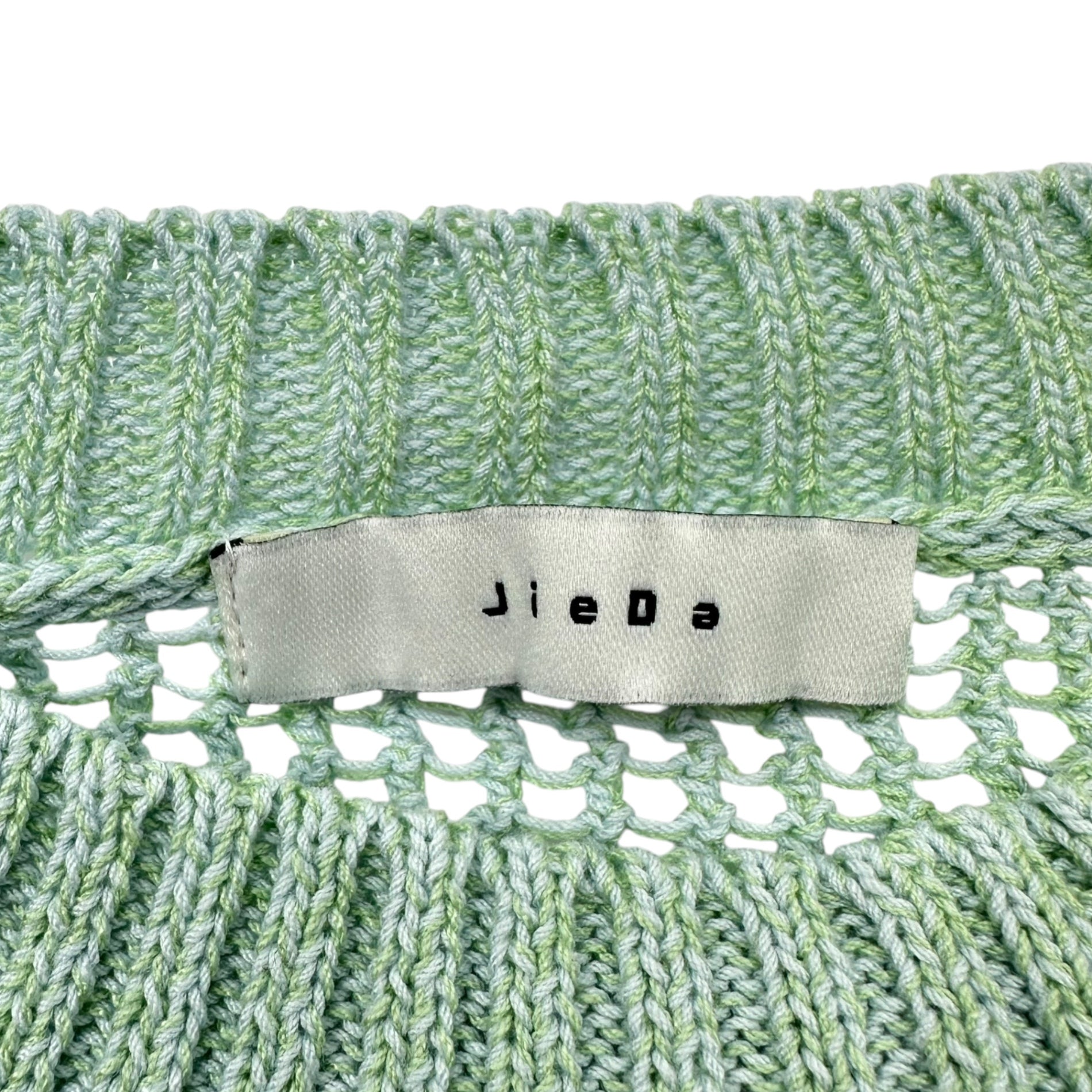 Jieda(ジエダ) 23SS MESH OVERSIZED CREW メッシュ オーバーサイズ クルーネック ニット Jie-23S-KN02 1 グリーン