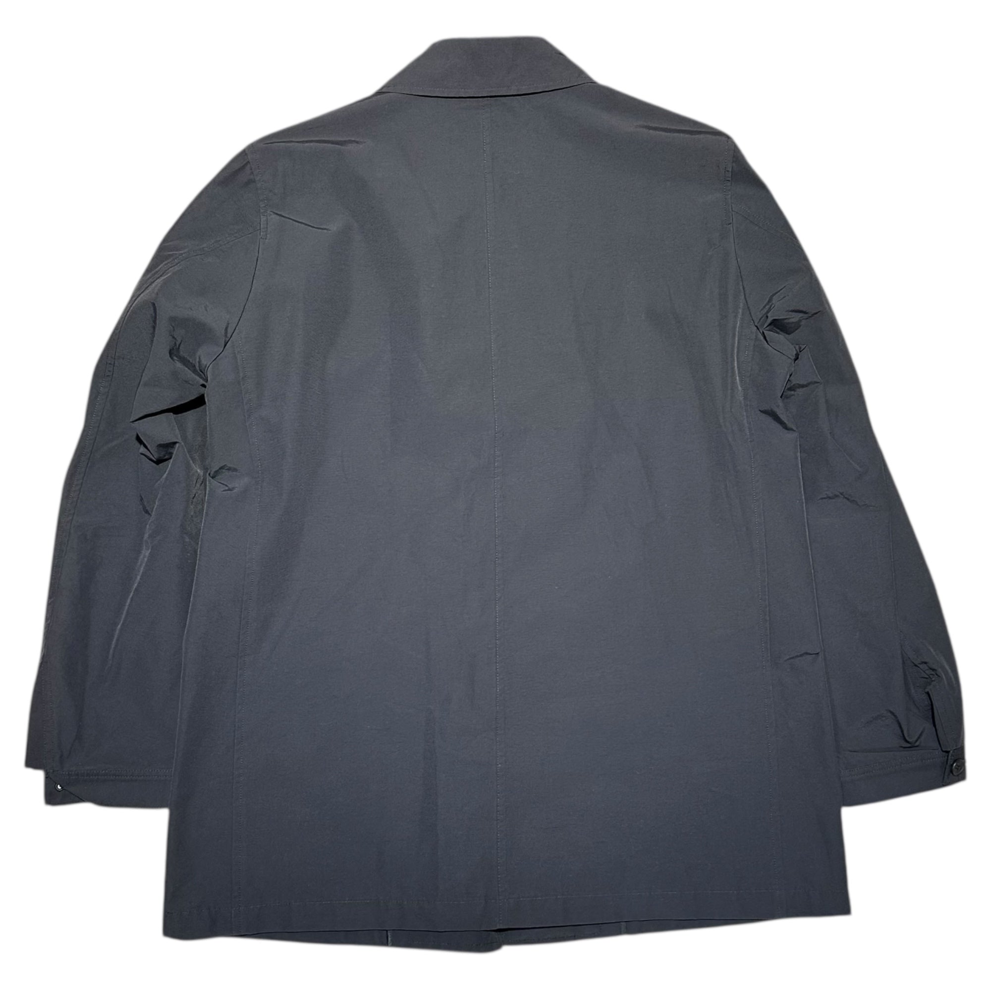 BURBERRY BLACK LABEL(バーバリーブラックレーベル) 60/40 Cotton Nylon Stand Collar Coat コットン ナイロン ステンカラー コート BMP75-807-09 L ブラック
