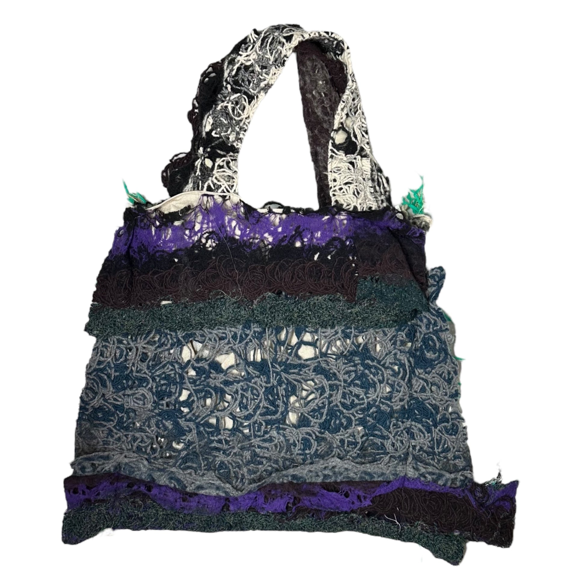 VITELLI(ヴィテッリ) DOOMBOH PATCHWORK TOTE パッチワーク トートバッグ ニット マルチカラー