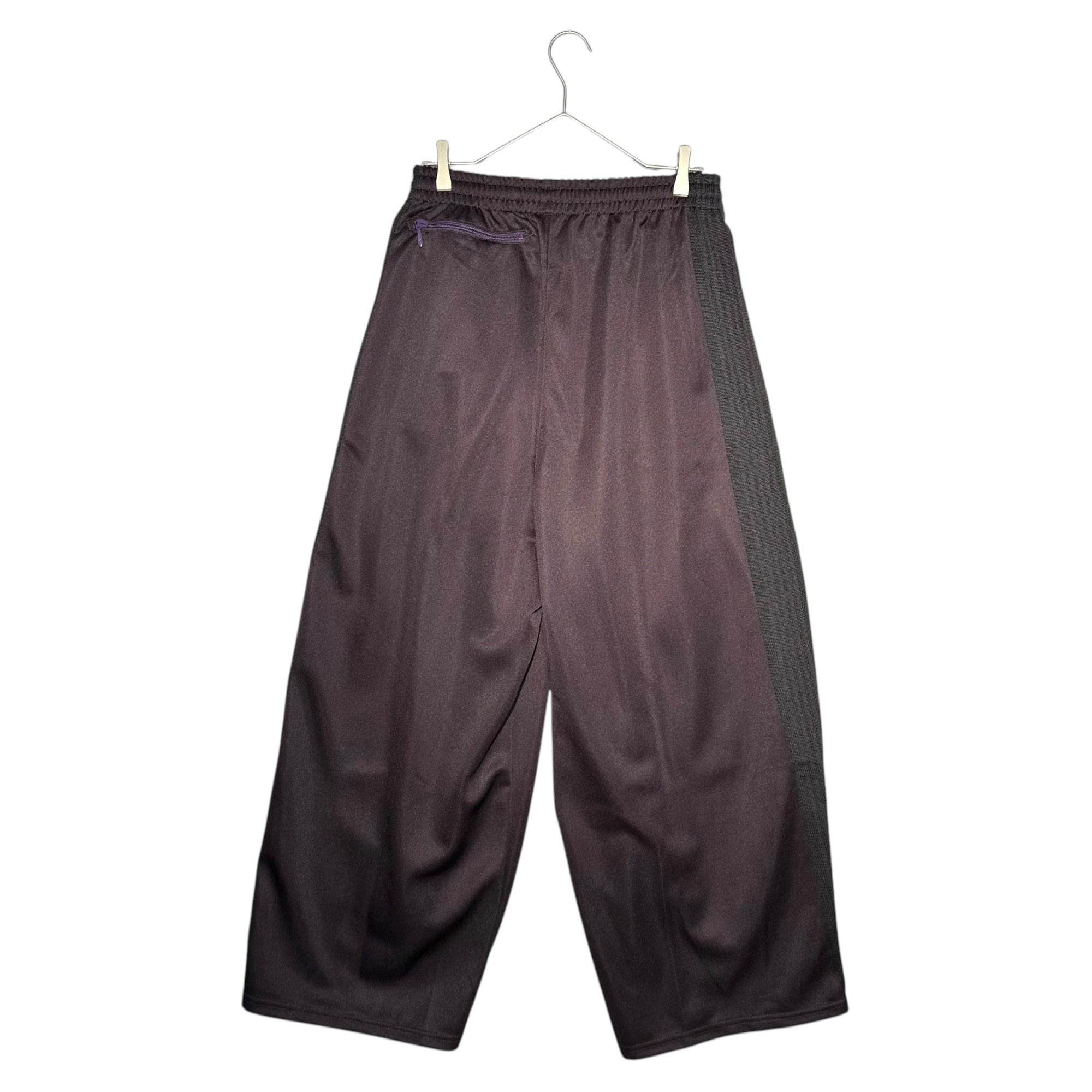 NEEDLES(ニードルズ) 24AW H.D. Track Pant - Poly Smooth ヒザデル トラック パンツ PU277 XS ボルドー ワイド バギー