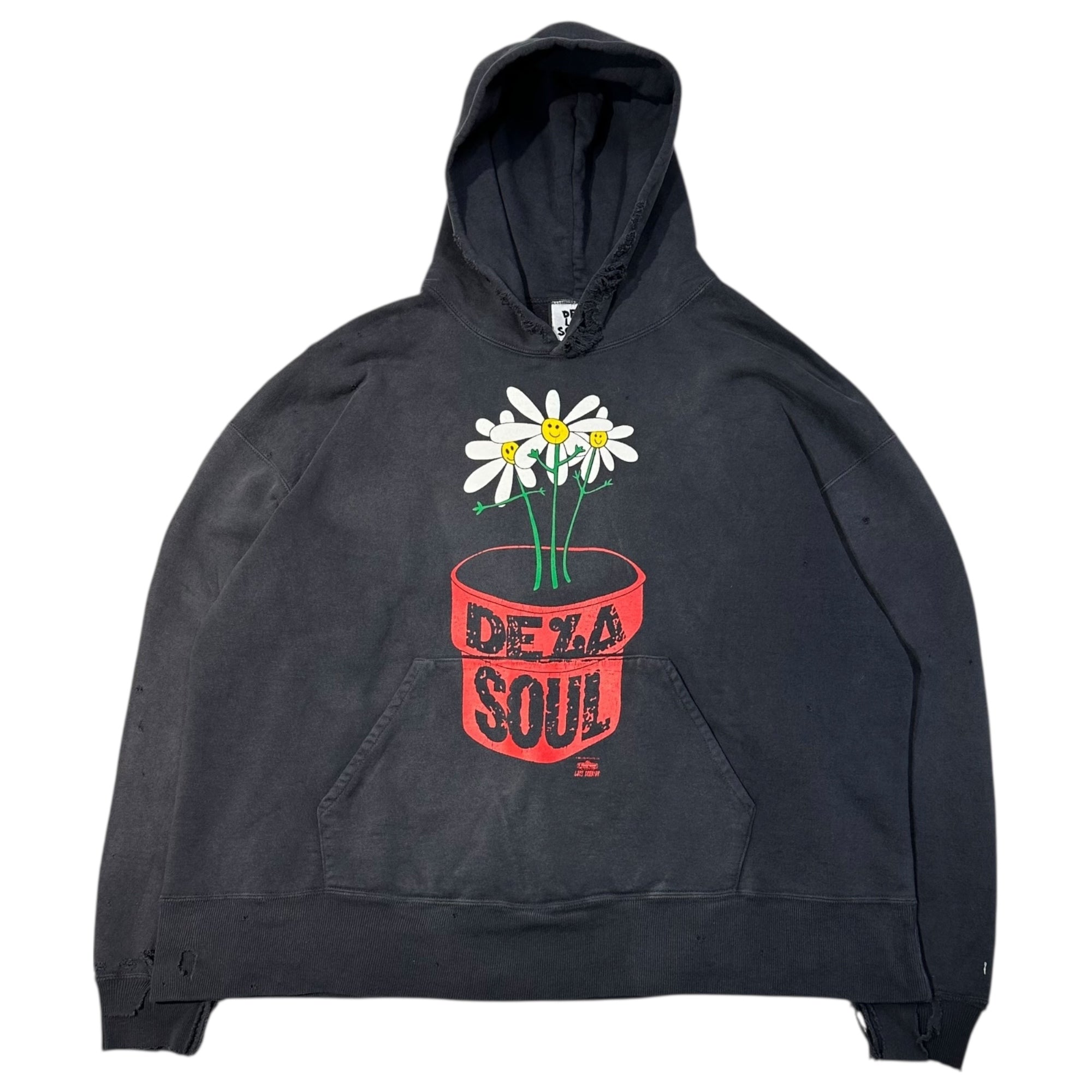 SAINT MICHAEL(セントマイケル) 25AW DLS HOODIE DE LA SOUL デラソウル フーディ パーカー SM-HR1-0000-C19 XL ブラック