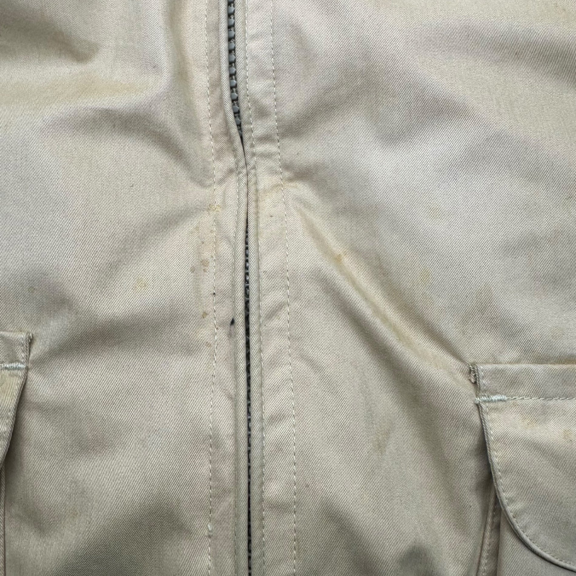 NAUTICA(ノーティカ) 90's Collar Leather Vintage Down Jacket 襟レザー ヴィンテージ ダウンジャケット XL ベージュ 90年代 ビッグサイズ 古着