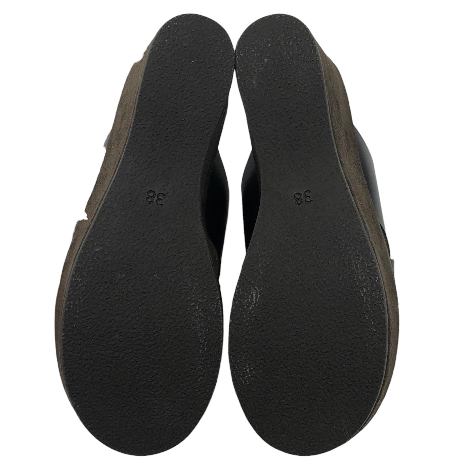 CORSO ROMA,9(コルソローマ) platform cross sandals プラットフォーム クロス サンダル 8117 38(24~24.5cm程度) ブラック IENA等取扱 参考定価17,600円(税込)