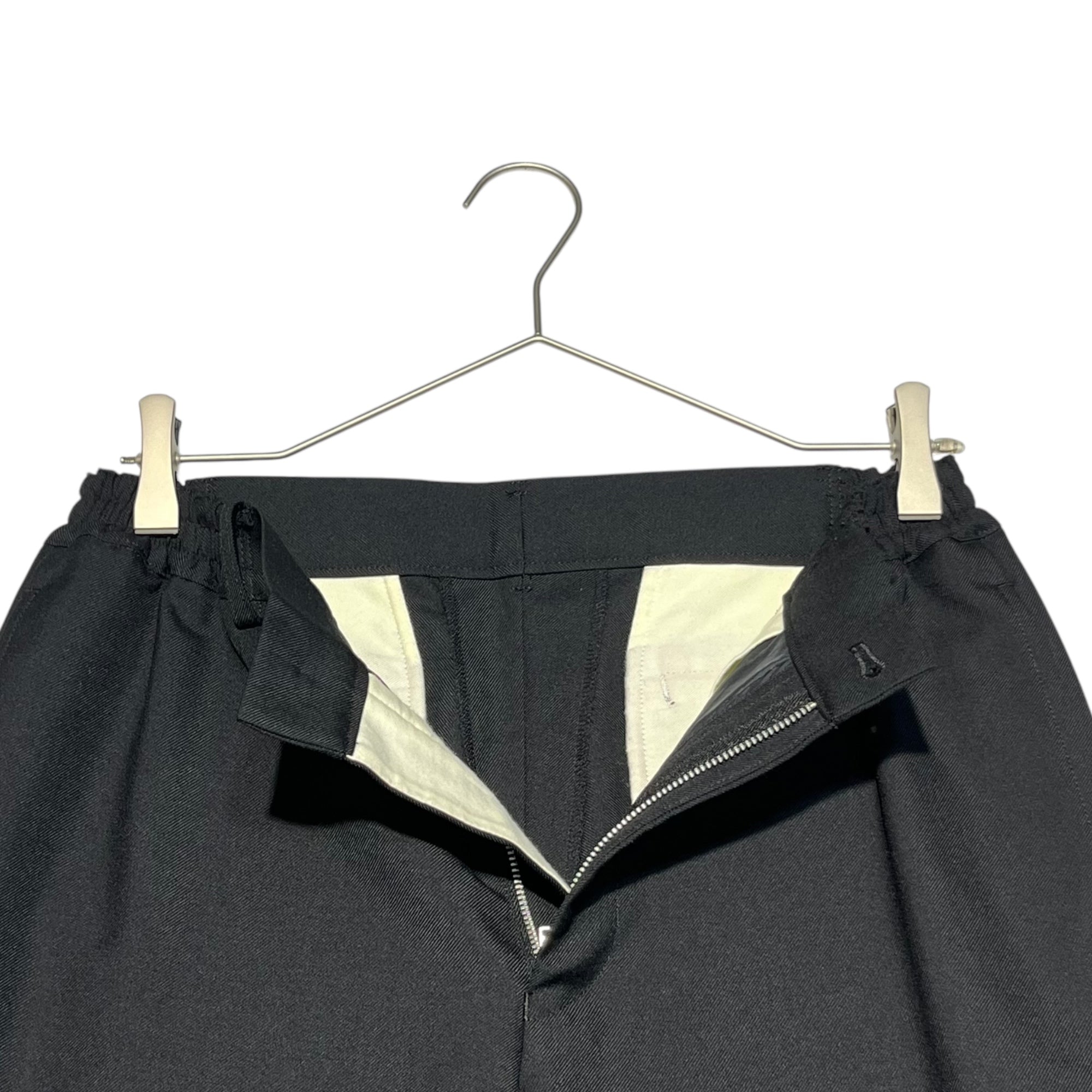 COMME des GARCONS HOMME DEUX(コムデギャルソンオムドゥ) 21SS polyester wool easy slacks ポリエステル ウール イージー スラックス DG-P029 XS ブラック パンツ AD2020