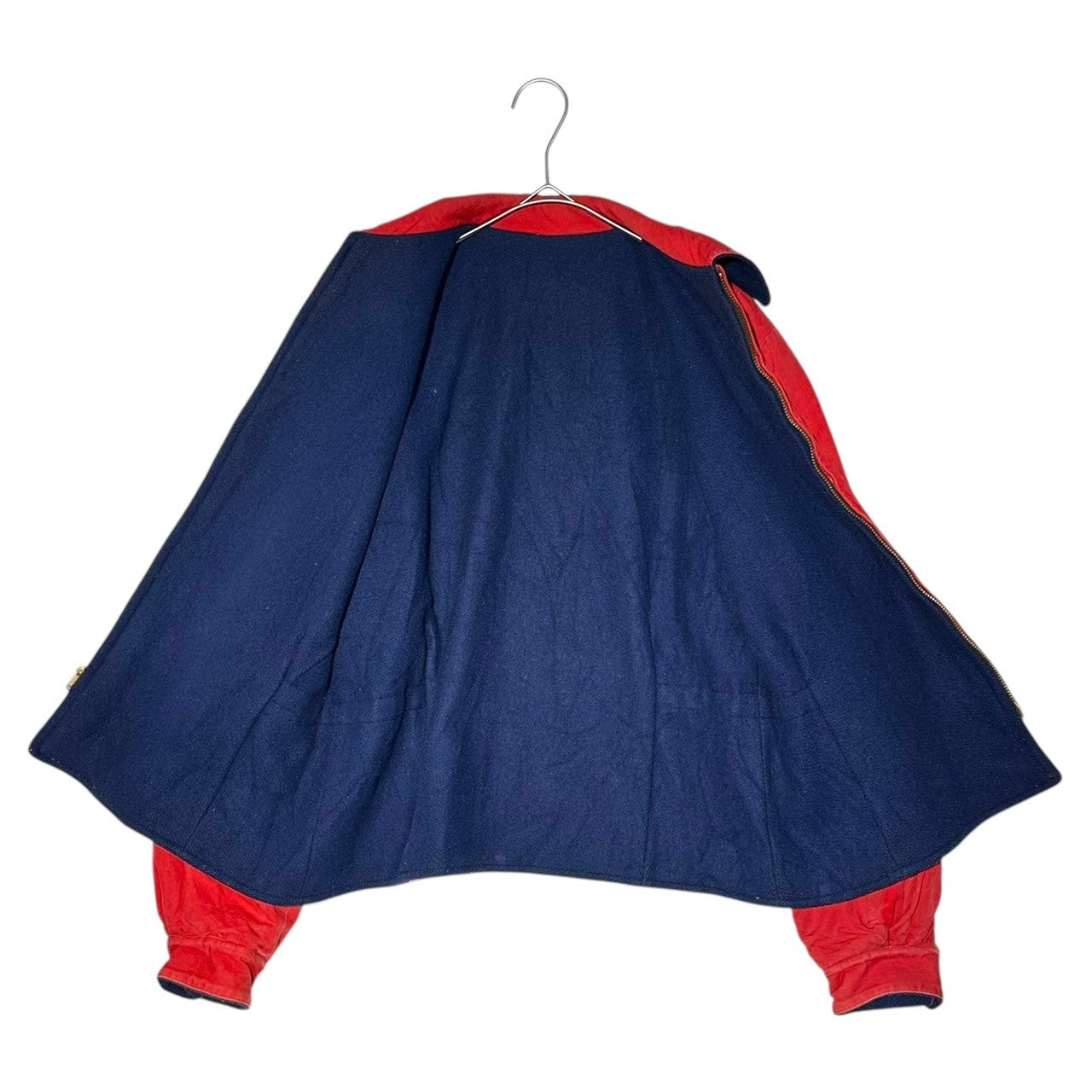 VINTAGE(ヴィンテージ) 70's~80's TALON ZIP Vintage Reversible Wool Swing Top ヴィンテージ リバーシブル ウール スイング トップ 表記無(S程度) ネイビー×レッド ジャケット ブルゾン 古着