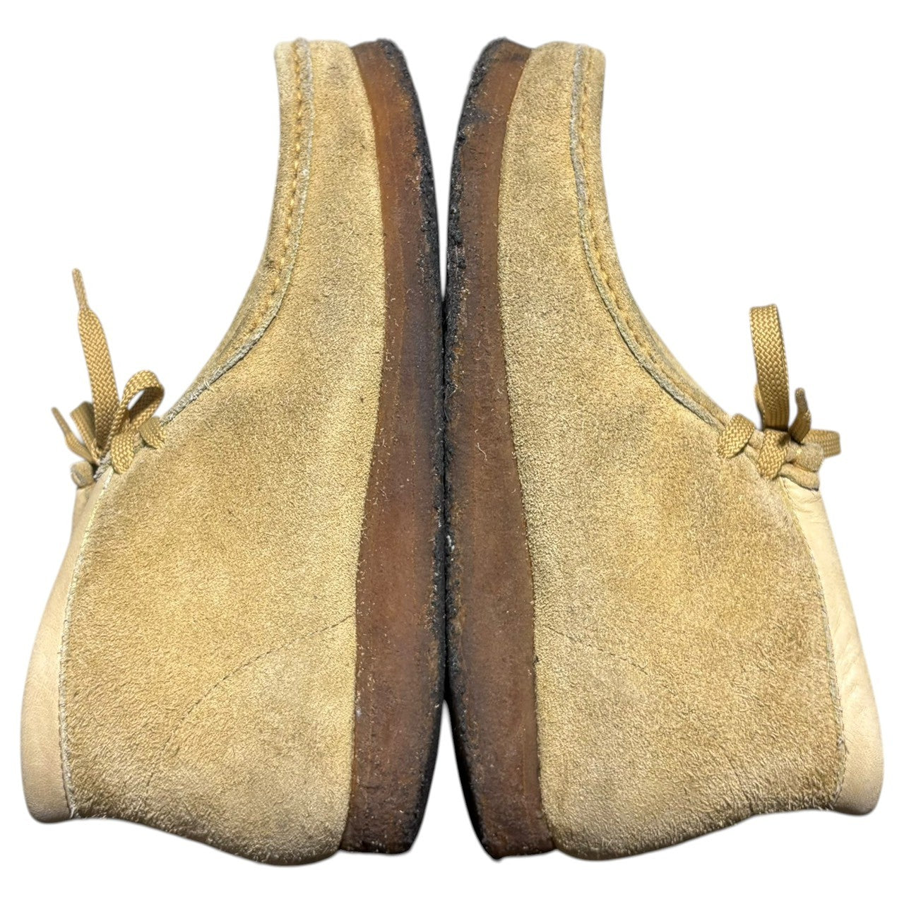 clarks(クラークス) Wallabee ワラビー 500691 US 7 1/2(約25.5cm) ベージュ モカシン シューズ スウェード
