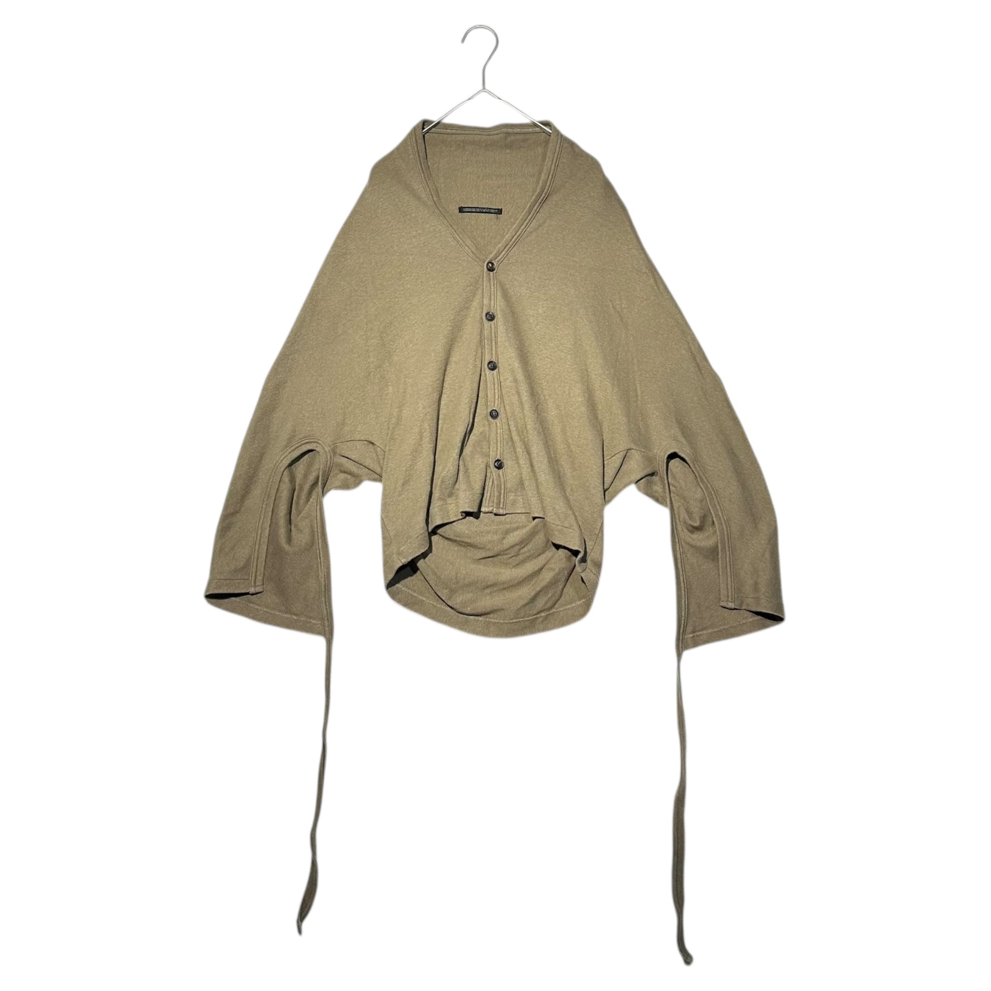 Y's(ワイズ) Kimono-style cotton knit cardigan 着物 スタイル コットン ニット カーディガン YX-T53-069 3(L程度) カーキ