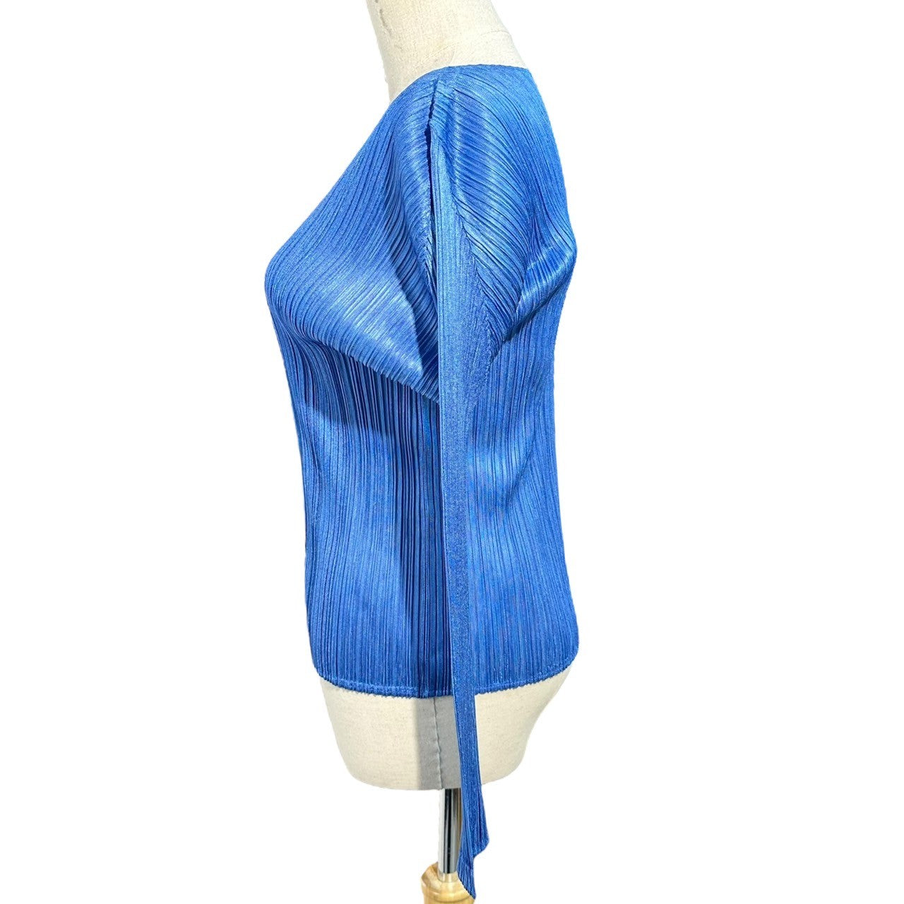 PLEATS PLEASE(プリーツプリーズ) Long Sleeve Pleated Pullover Cut and Sewn 長袖 プリーツ プルオーバー カットソー PP83-JK682 3(L程度) ブルー