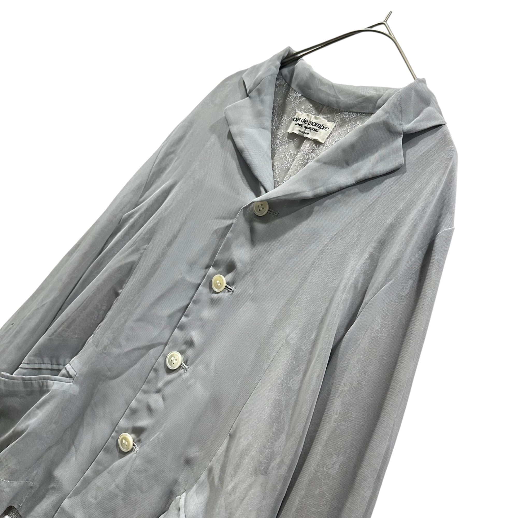 robe de chambre COMME des GARCONS(ローブドシャンブルコムデギャルソン) 1996AW Sheer Lace Inner Jacket インナー レース シアー ジャケット RJ-100260 FREE グレー AD1996 90s アーカイブ