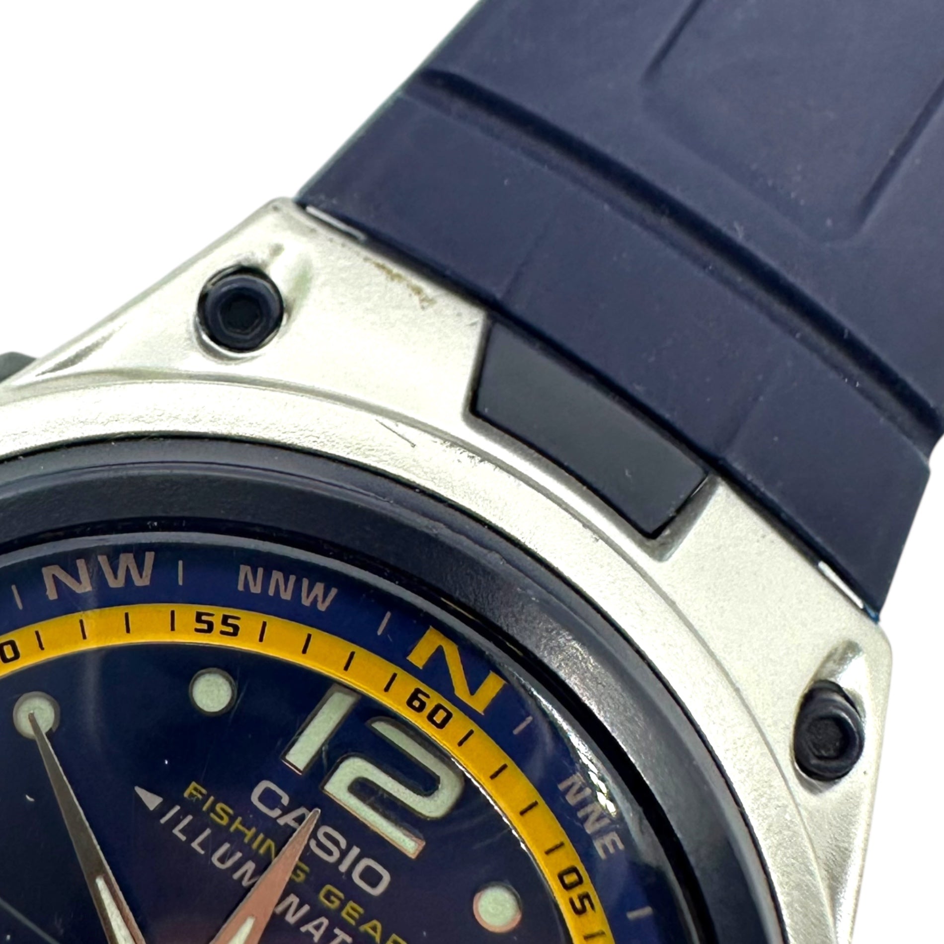 CASIO(カシオ) フィッシングギア アナデジ タイドグラフ 腕時計 AW-82 シルバー×ネイビー デジタル