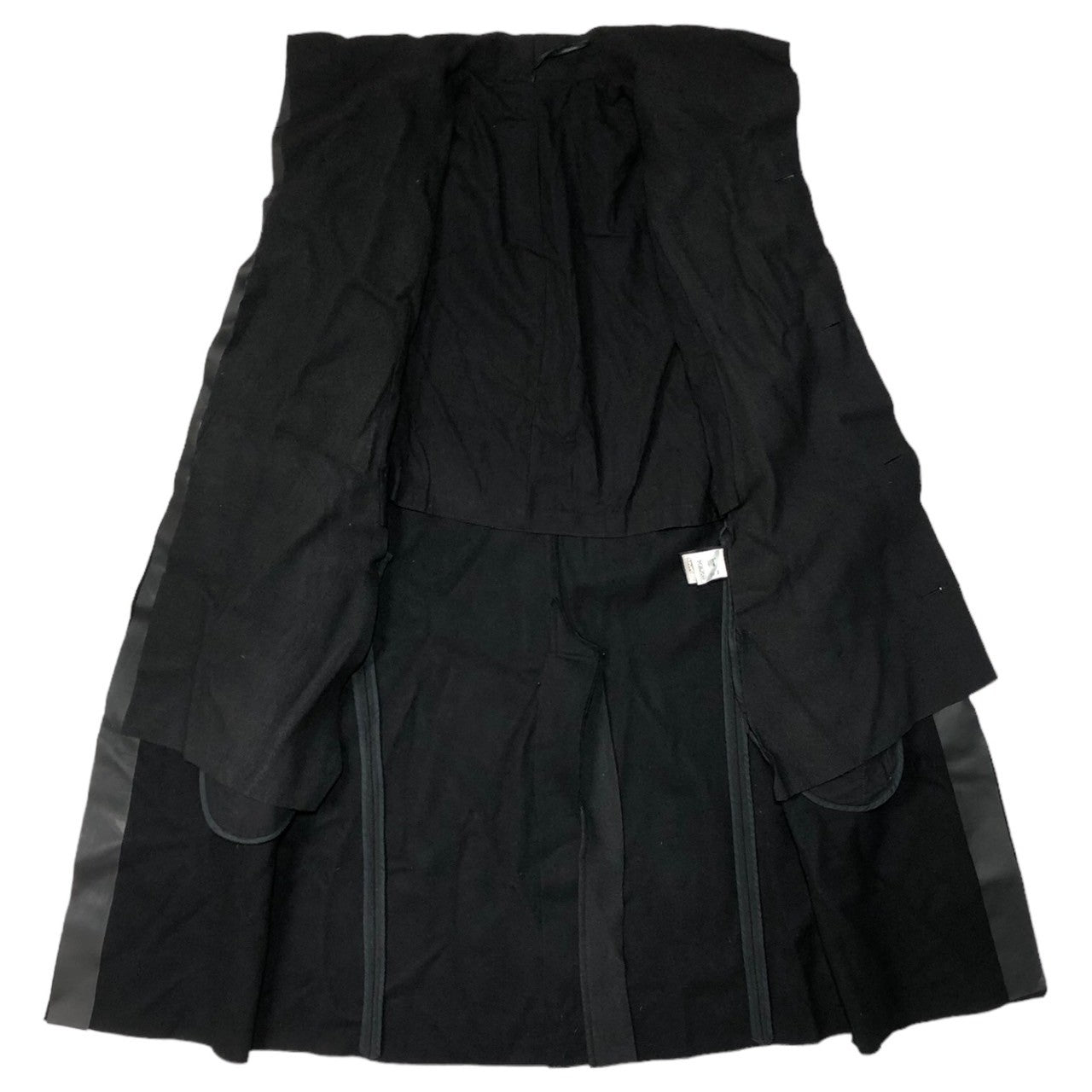 masnada(マスナダ) 14AW Urethane resin pressure bonding tape layered coat ウレタン樹脂 圧着テープ レイヤード コート M1316 SIZE 44(S) ブラック