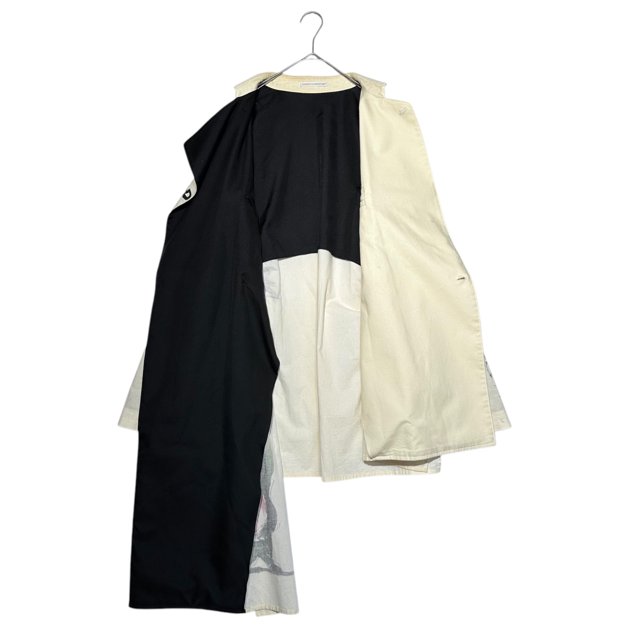YOHJI YAMAMOTO POUR HOMME(ヨウジヤマモトプールオム) 17SS Drawing Paint Sheeting Coat Jacket デッサン ペイント シーチング コート ジャケット HD-B59-046 2(M程度) アイボリー 朝倉優佳 17SS LOOK20