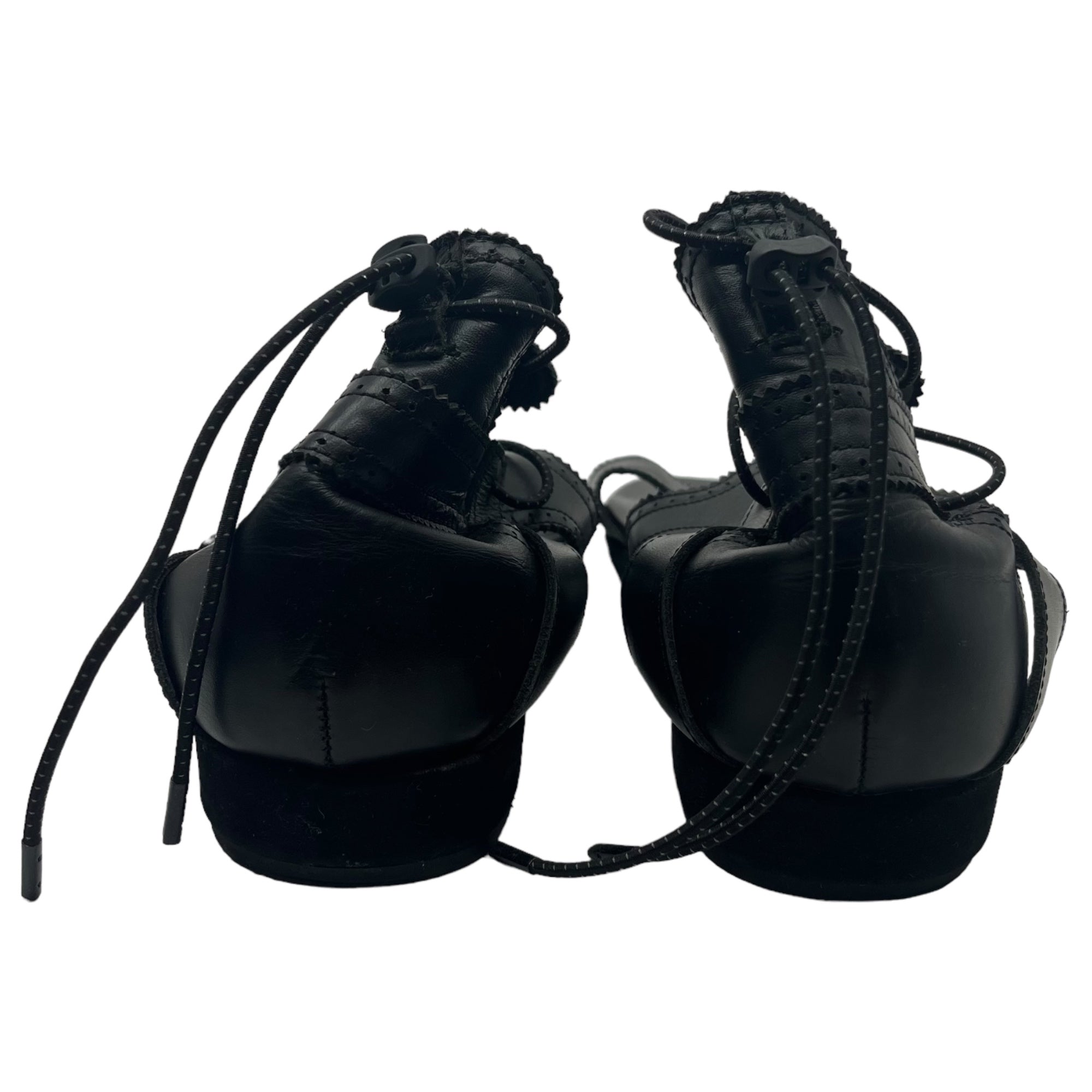 yoshio kubo(ヨシオクボ) レザー レースアップ サンダル 表記無し ブラック