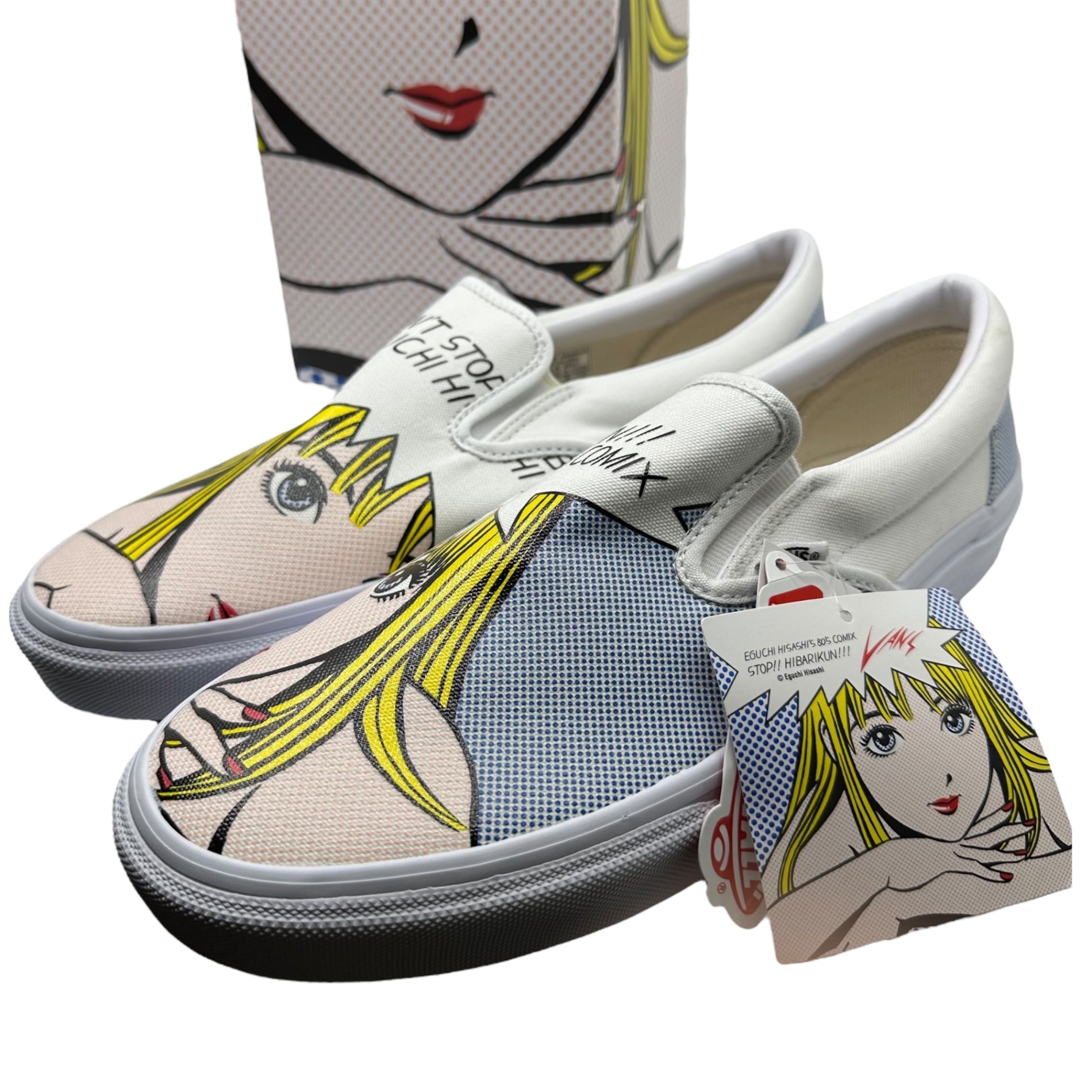 VANS(バンズ) V98R HIBARIKUN SLIP ON ストップひばり君 スリッポン スニーカー 616144-0001 29cm ホワイト 箱付