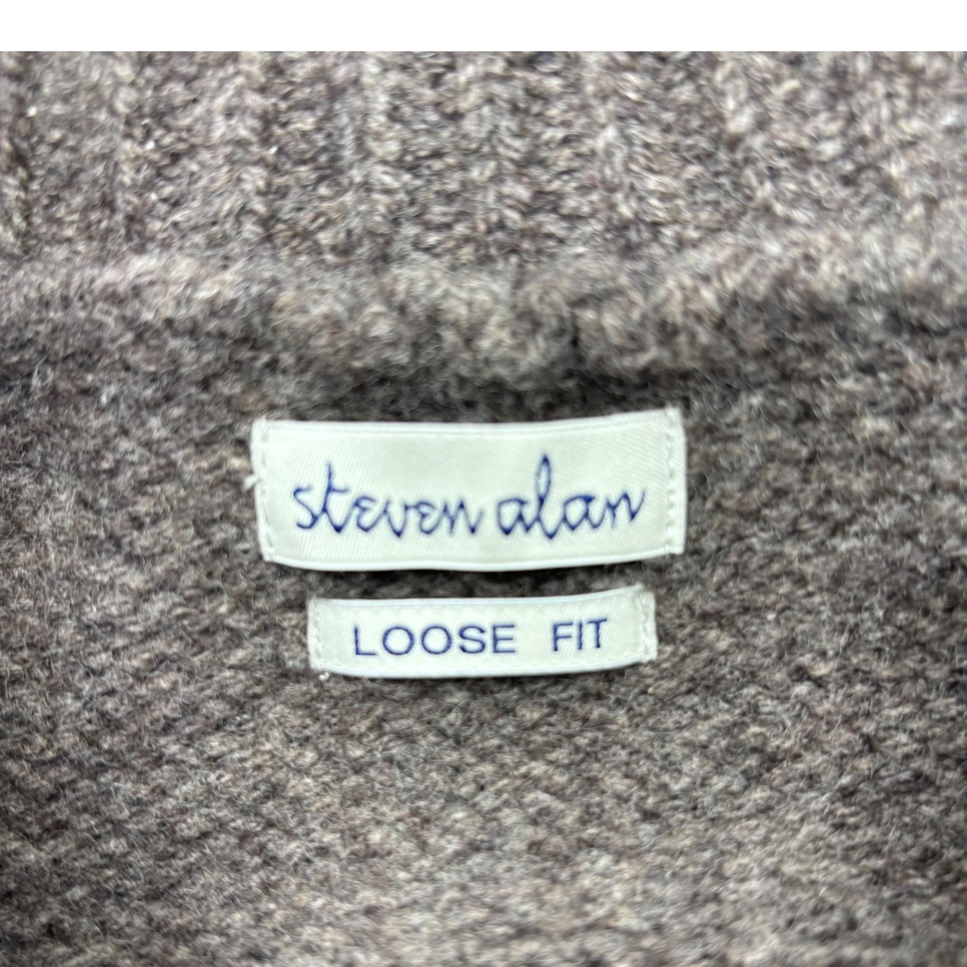 Steven Alan(スティーブンアラン) ハミルトンラムズウール LOOSEモックネック ニット 8113-104-0367 3(L程度) ブラウン