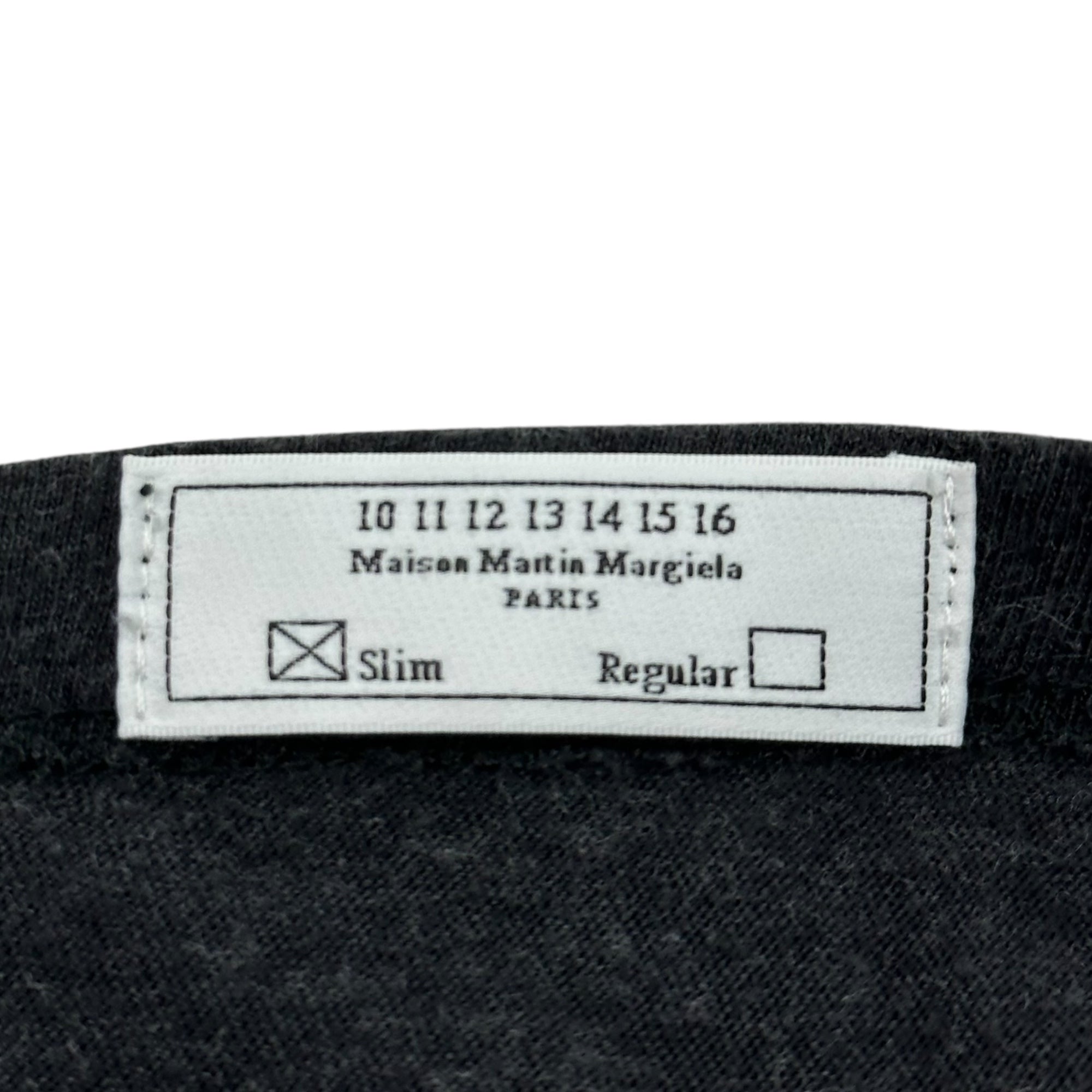 MAISON MARGIELA(メゾンマルジェラ) 15AW Clear coated printed T-shirt クリア コーティング プリント Tシャツ S30GC0526 50(L程度) グレー