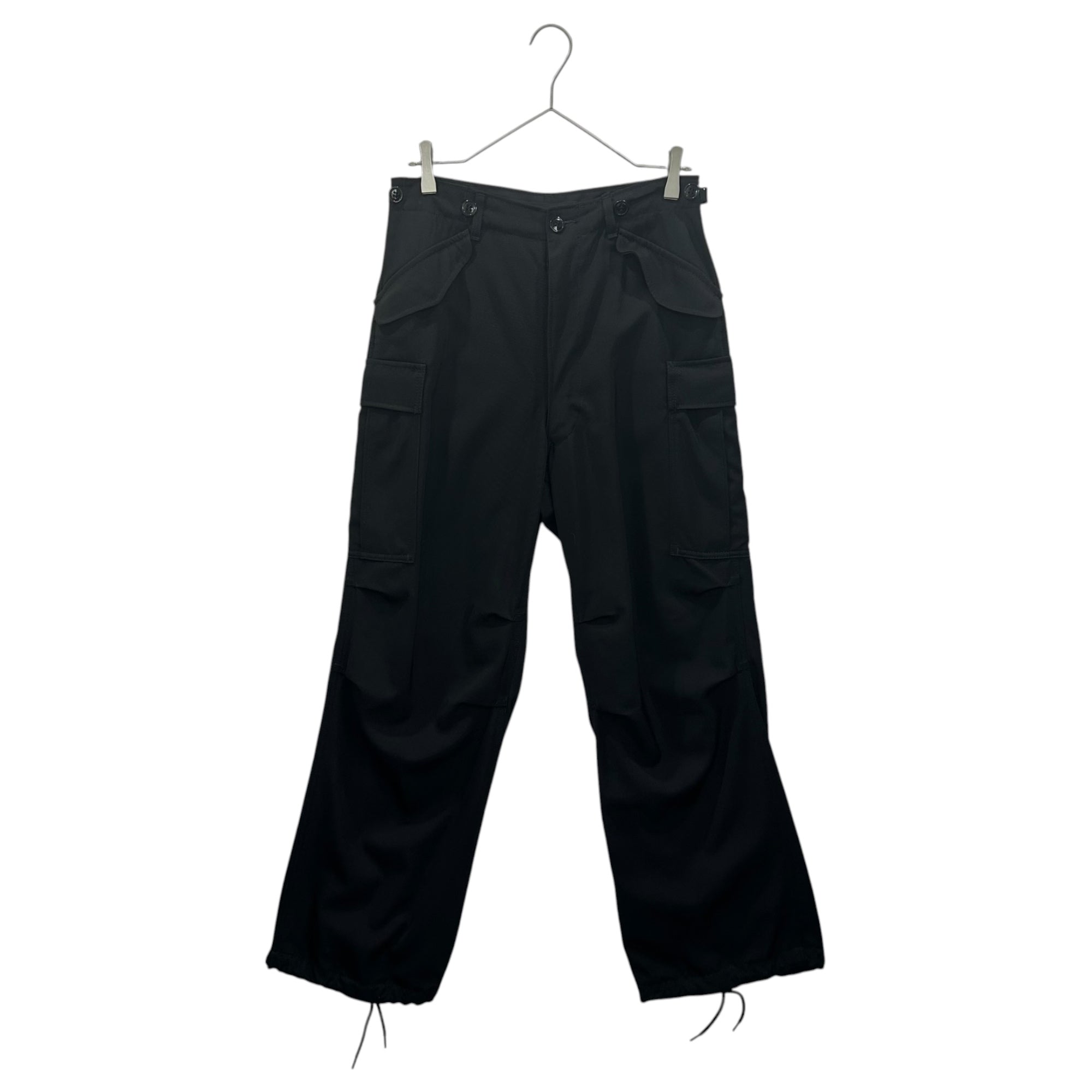 JUNYA WATANABE(ジュンヤワタナベ) 25SS Side-Adjustable Wool Cargo Pants サイド アジャスター ウール カーゴ パンツ JO-P019 S ブラック AD2024