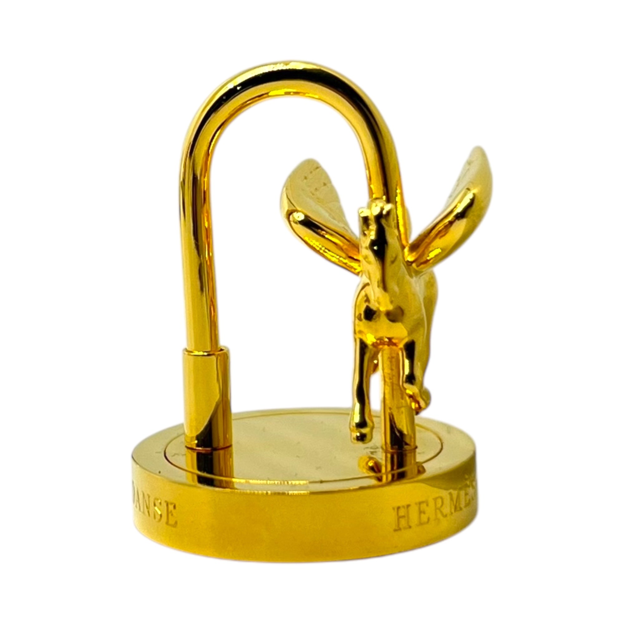 HERMES(エルメス) 2007年限定 Pegasus Cadena Charm アーネダンス ペガサス カデナ チャーム 年間テーマ 「Entrez Dans la Danse!」 ダンス ゴールド 箱付 ペンダントトップにも 可動式