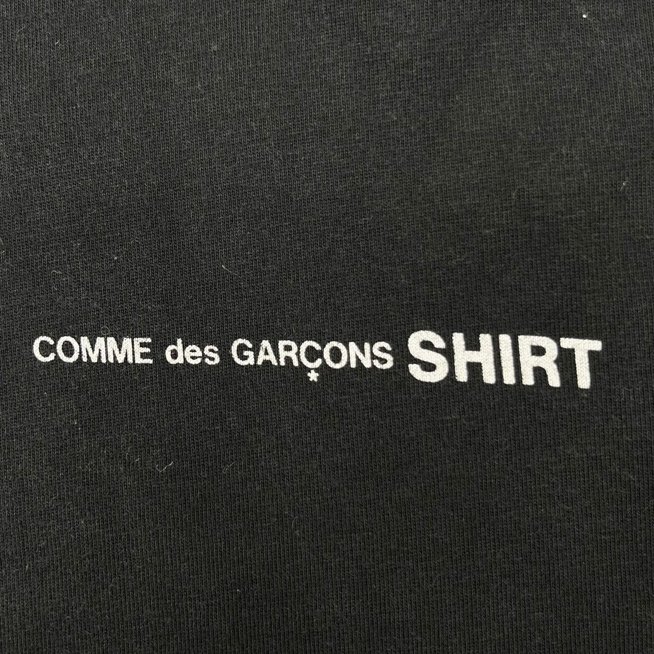 COMME des GARCONS SHIRT(コムデギャルソンシャツ) Chest logo long sleeve T-shirt 胸ロゴ 長袖 Tシャツ L ブラック