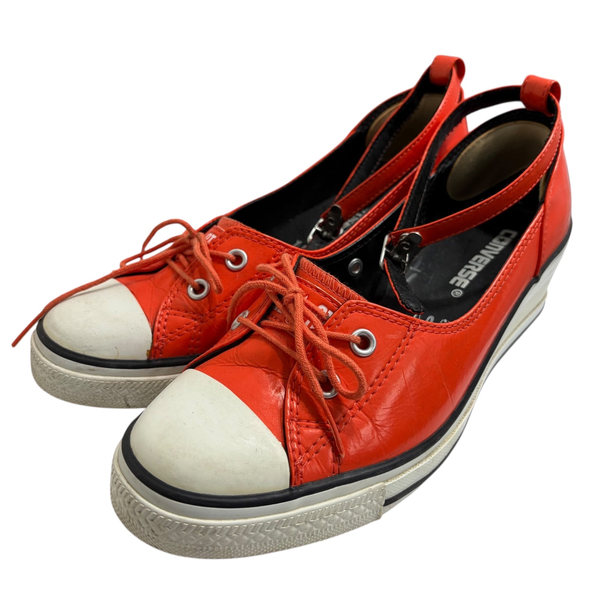CONVERSE(コンバース) Wedge Sole Mary Jane Sneakers ウェッジソール メリージェーン スニーカー 24cm オレンジ パンプス