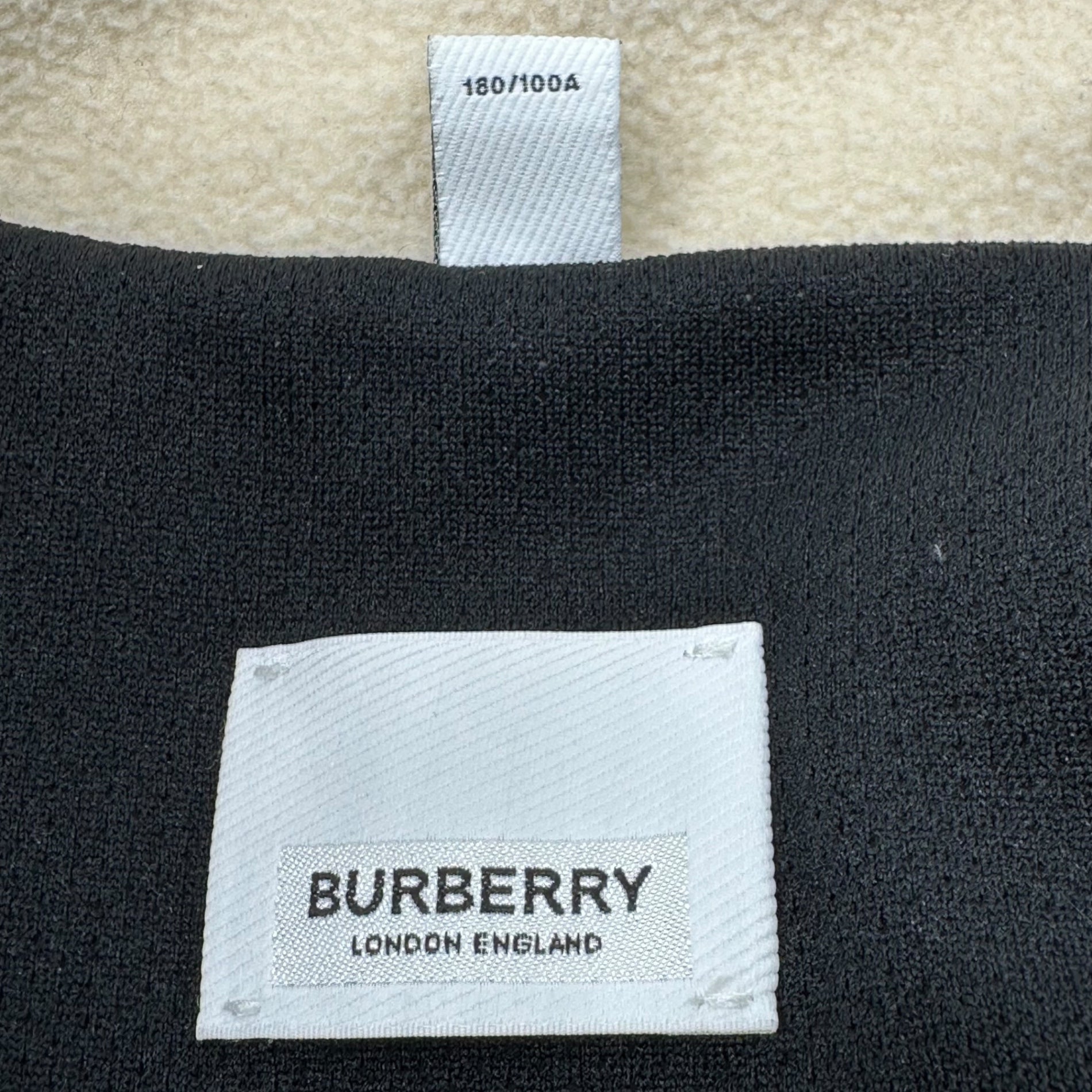 BURBERRY(バーバリー) TB Logo Color Block Fleece Zip Up Blouson TBロゴ カラー ブロック フリース ジップ アップ ブルゾン 8021874 L アイボリー×オレンジ×グリーン