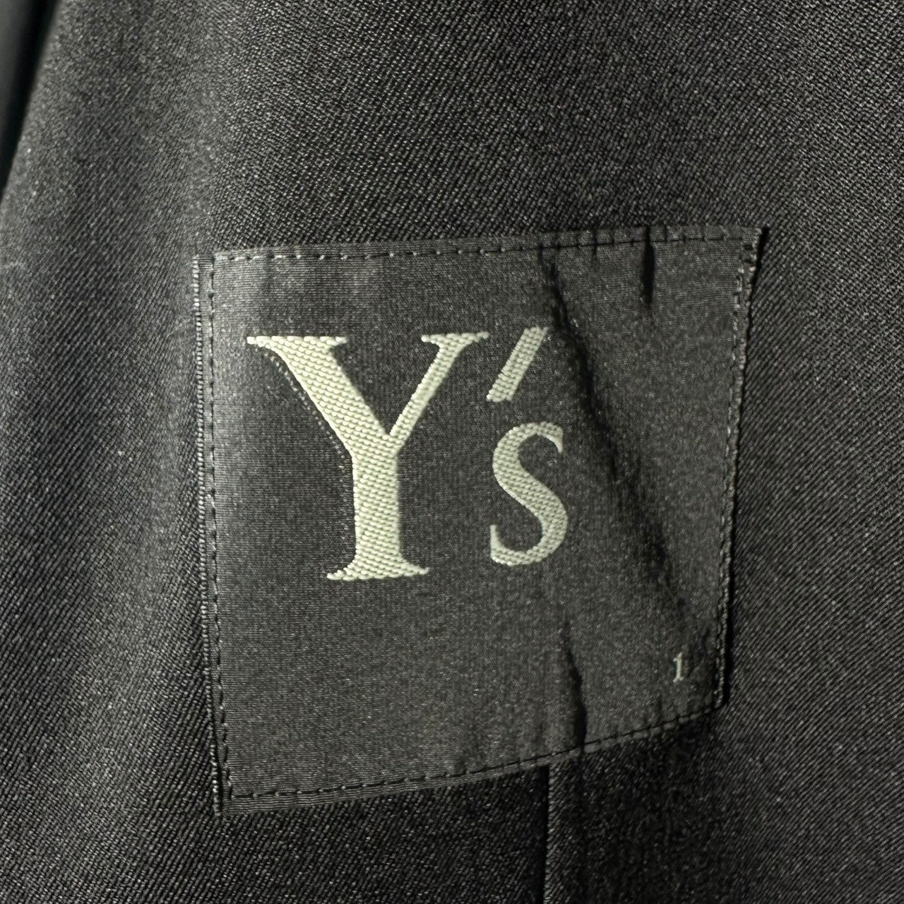Y's(ワイズ) 10SS Tailor-made jacket with hook-and-eye fastener 燕尾 タイプ フックボタン テーラード ジャケット YJ-J20-100 1(S程度) ブラック