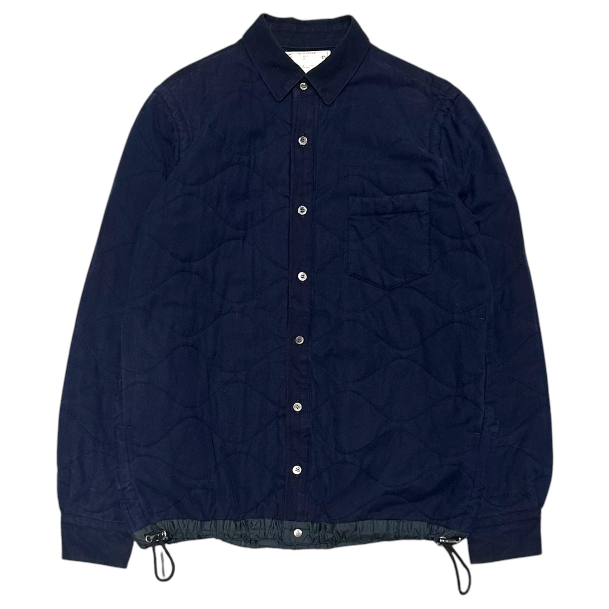 sacai(サカイ) 2016AW Quilted Drawstring Shirt Jacket キルティング ドローコード シャツ ジャケット 16-01092M 2 ネイビー