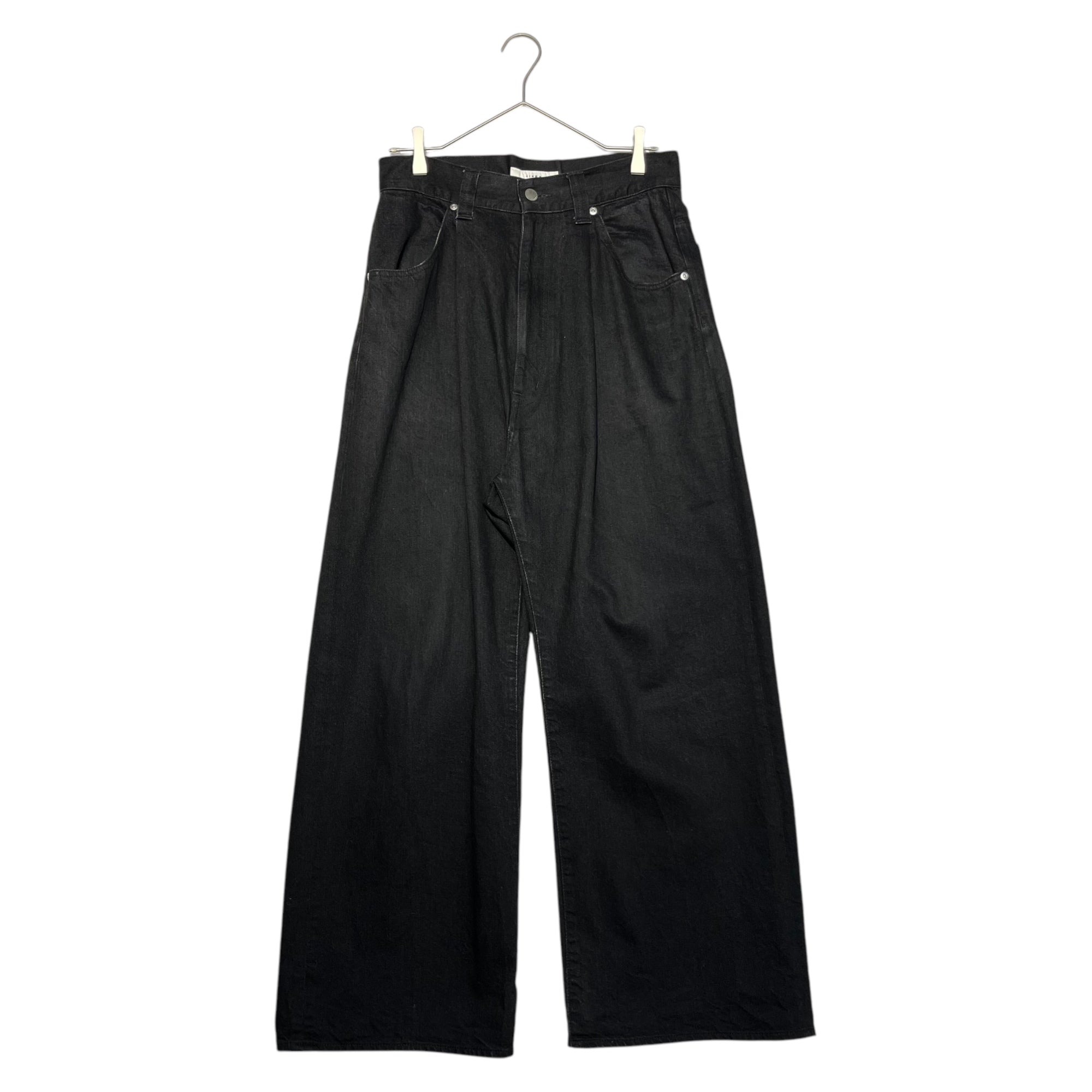 Jieda(ジエダ) WIDE ONE TUCK STRAIGHT DENIM PANTS ワイド ワンタック ストレート デニム パンツ Jie-STD-PT20 1(S程度) ブラック