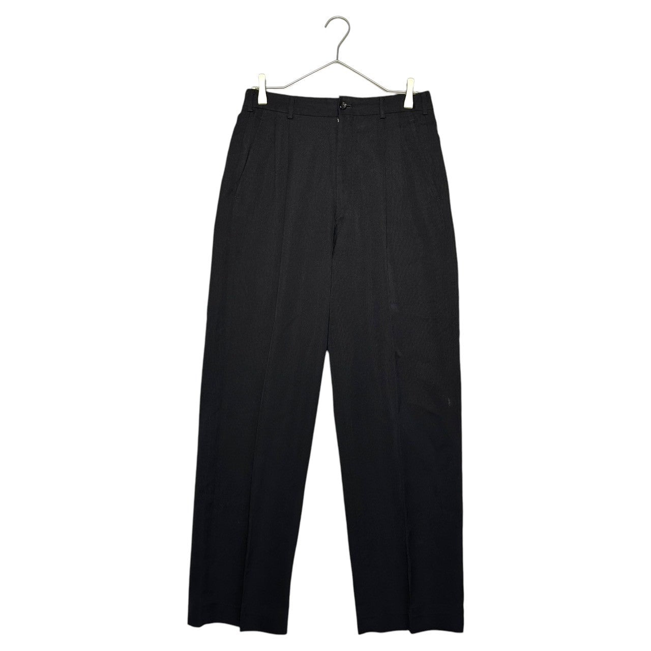 COMME des GARCONS HOMME(コムデギャルソンオム) 80's wide tapered slacks pants 80年代 ワイド テーパード スラックス パンツ S ブラック