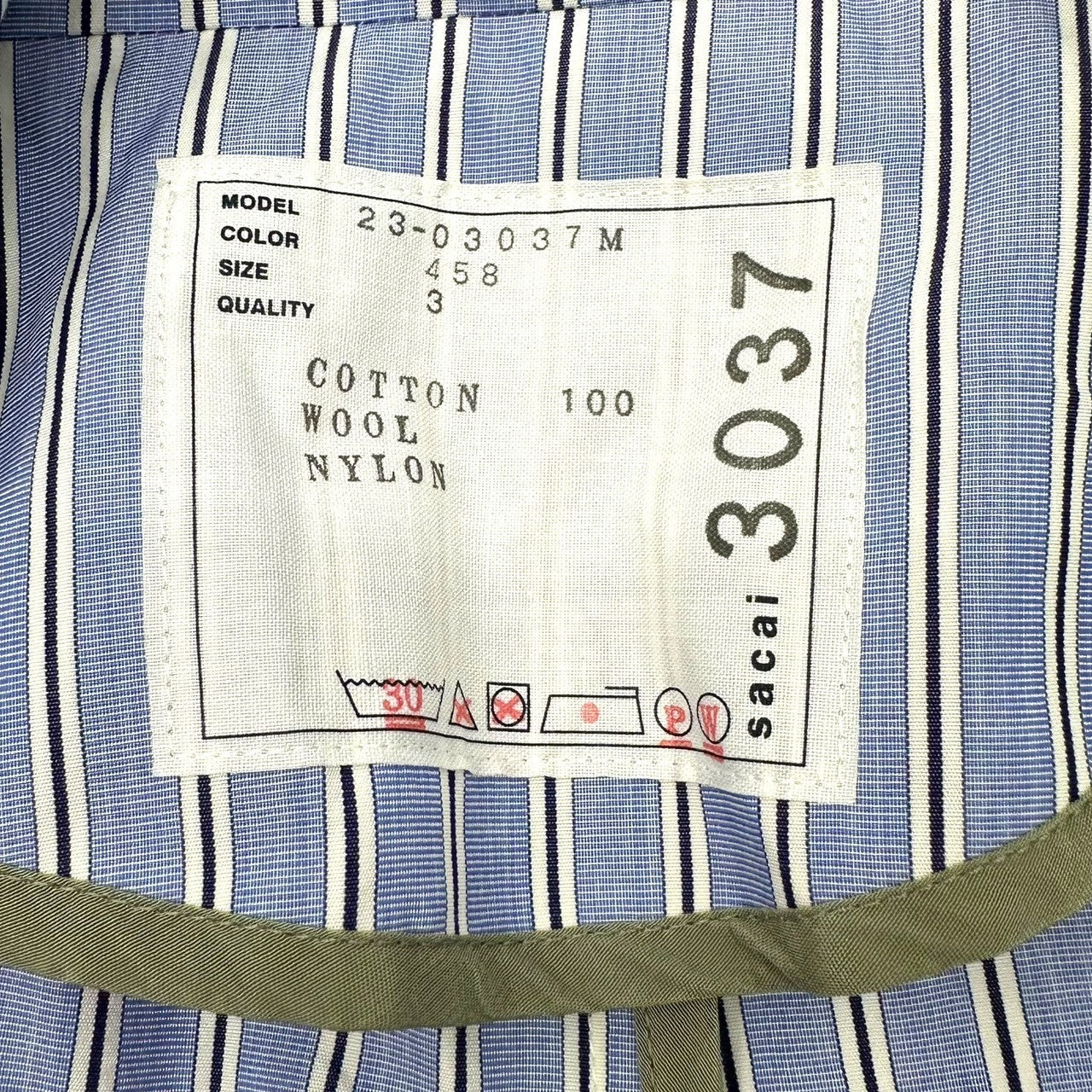 sacai(サカイ) 23SS Thomas Mason Cotton Poplin Jacket トーマスメイソン コットン ポプリン ジャケット 23-03037M 3 ブルー