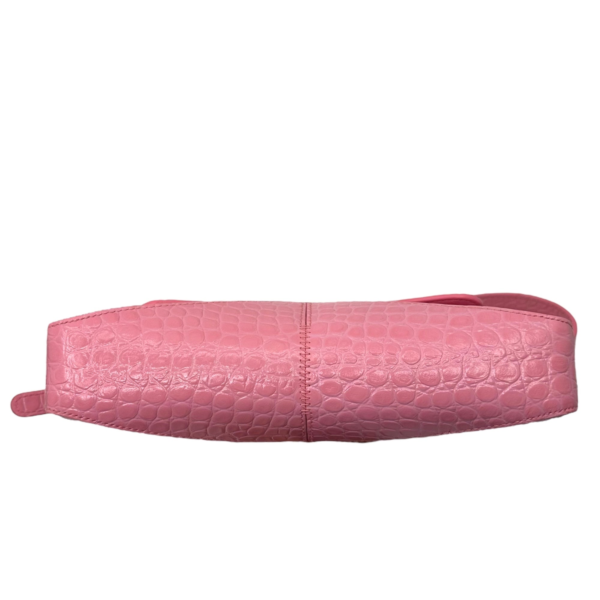 BALENCIAGA(バレンシアガ) XX Small Flap Cross Body Bag 695645-5812-Q-535269 ピンク ロゴ 型押し レザー ワンショルダー バッグ