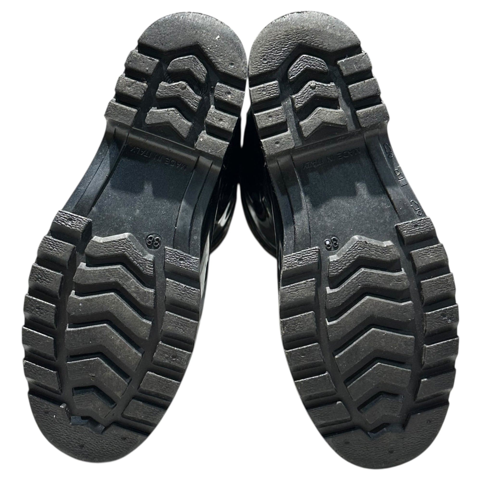 BURBERRY(バーバリー) Nova Check Switch Tassel Rain Boots ノヴァ チェック 切替 タッセル レインブーツ 37(23.5cm) ブラック×ベージュ