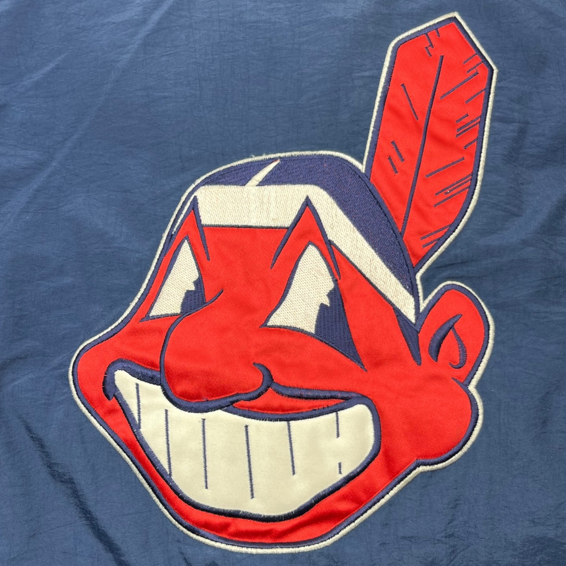 STARTER(スターター) 90's Diamond COLLECTION Indians down jacket ダイアモンド コレクション インディアンズ ダウンジャケット 90年代 L ネイビー