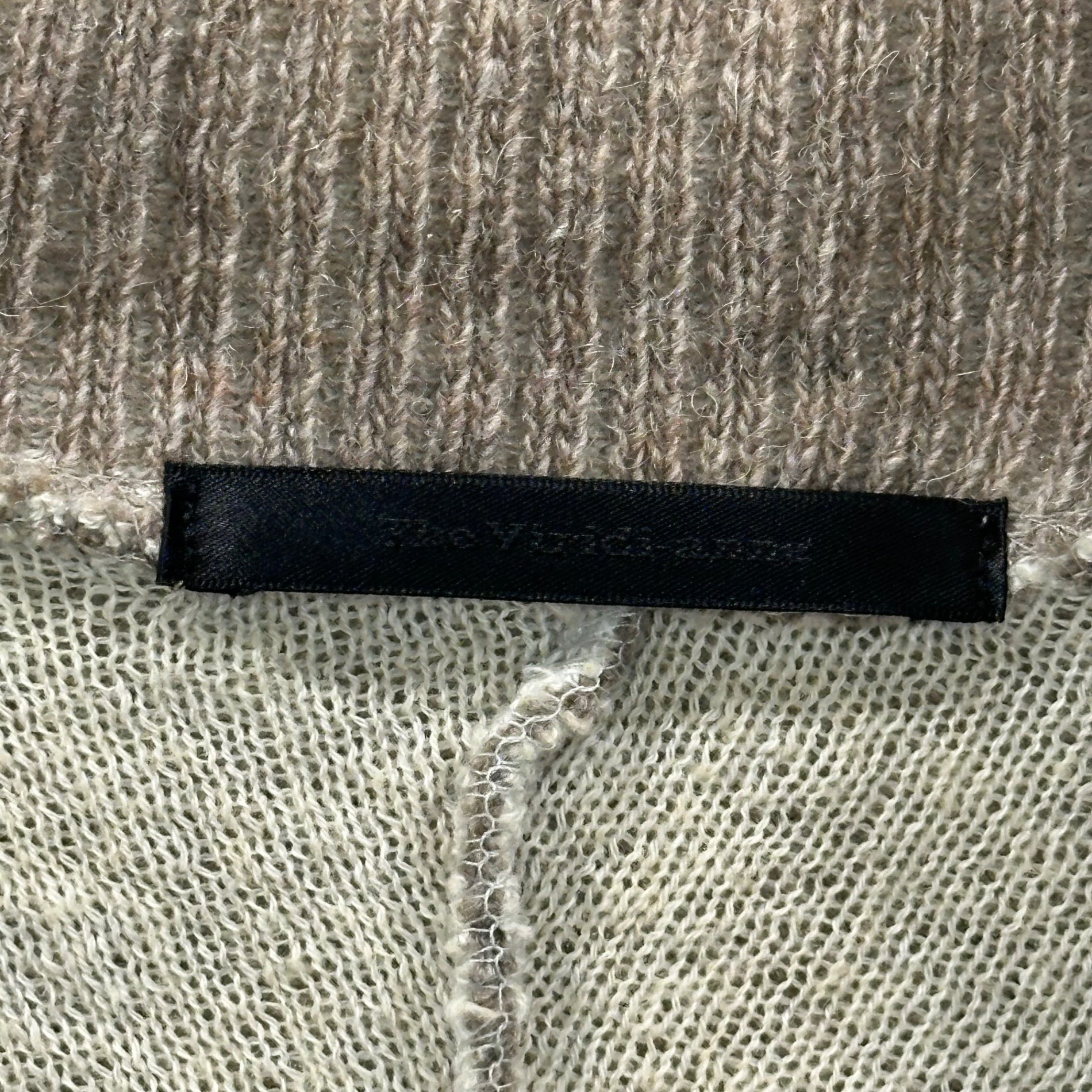 The Viridi-anne(ザヴィリディアン) 14AW Wool Mix Asymmetrical Snap-Button Cardigan ウール ミックス アシンメトリー スナップボタン カーディガン VI-2277-07 3 ベージュ ニット