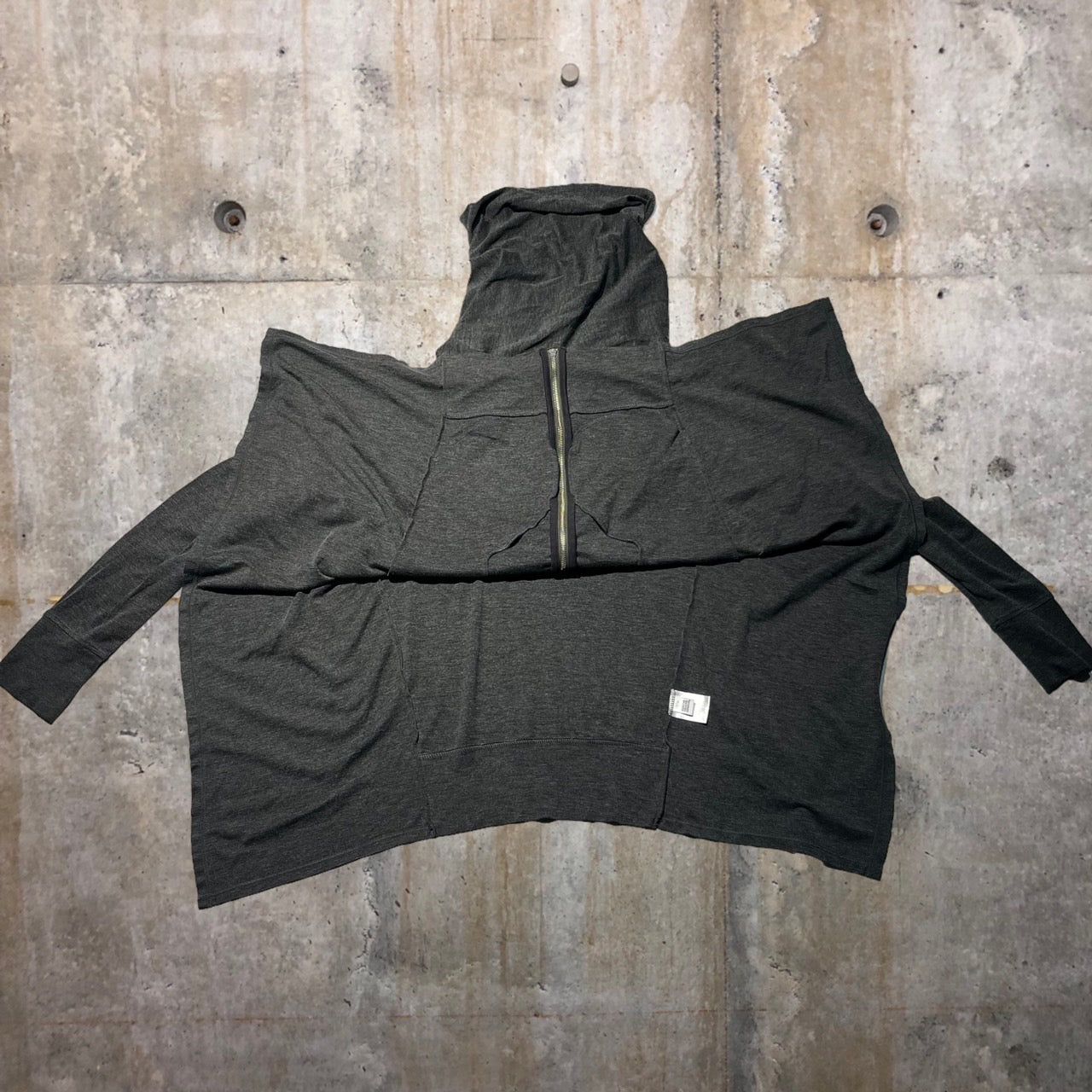 MARITHE FRANCOIS GIRBAUD(マリテフランソワジルボー) 00's変形ジップパーカー L グレー