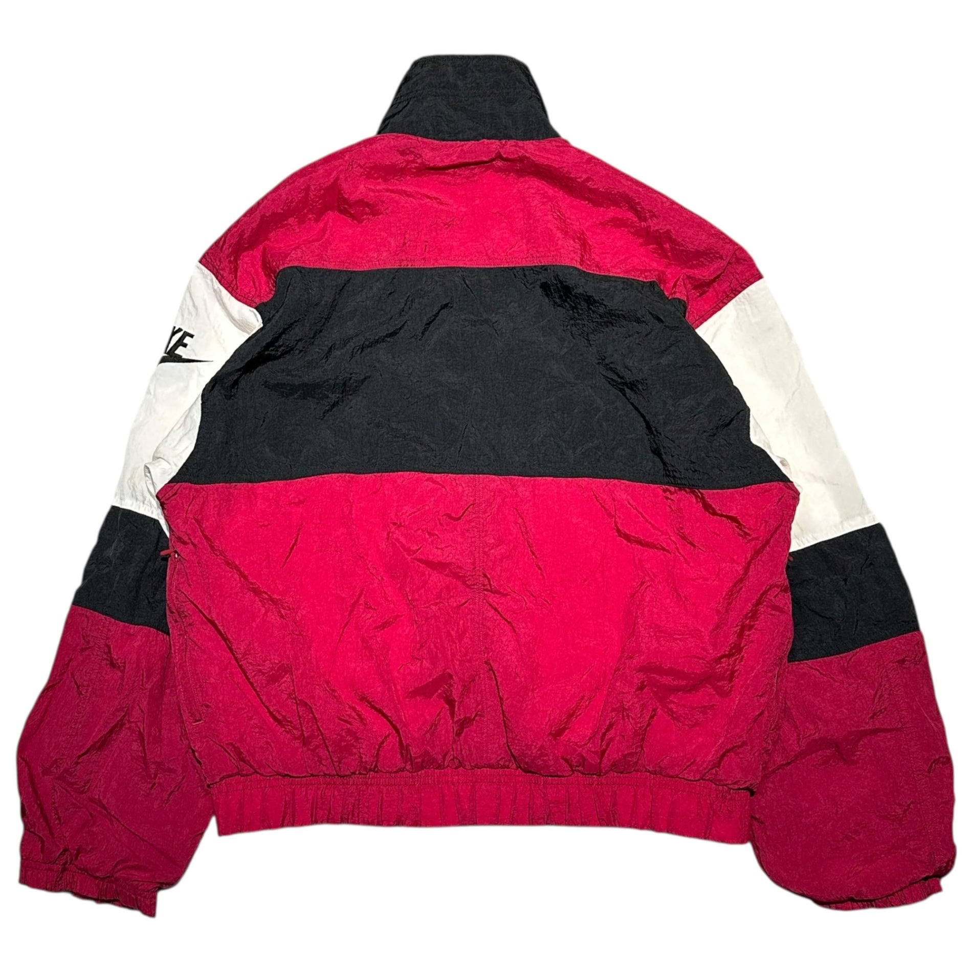 NIKE(ナイキ) 90's Old Zip-Up Blouson 90年代 オールド ジップアップ ブルゾン H4-04-06-GTI L ブラック×ワインレッド×ホワイト