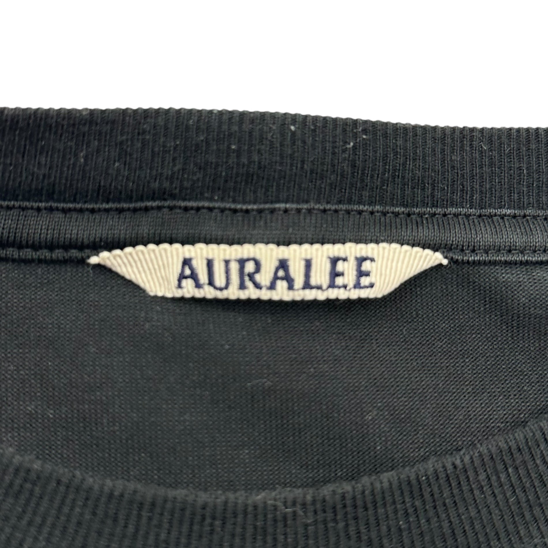 AURALEE(オーラリー) 20SS A00SP01GT LUSTER PLAITING L/S TEE ロングスリーブ 長袖 Tシャツ ロンT A00SP01GT 3 ブラック 定番人気商品