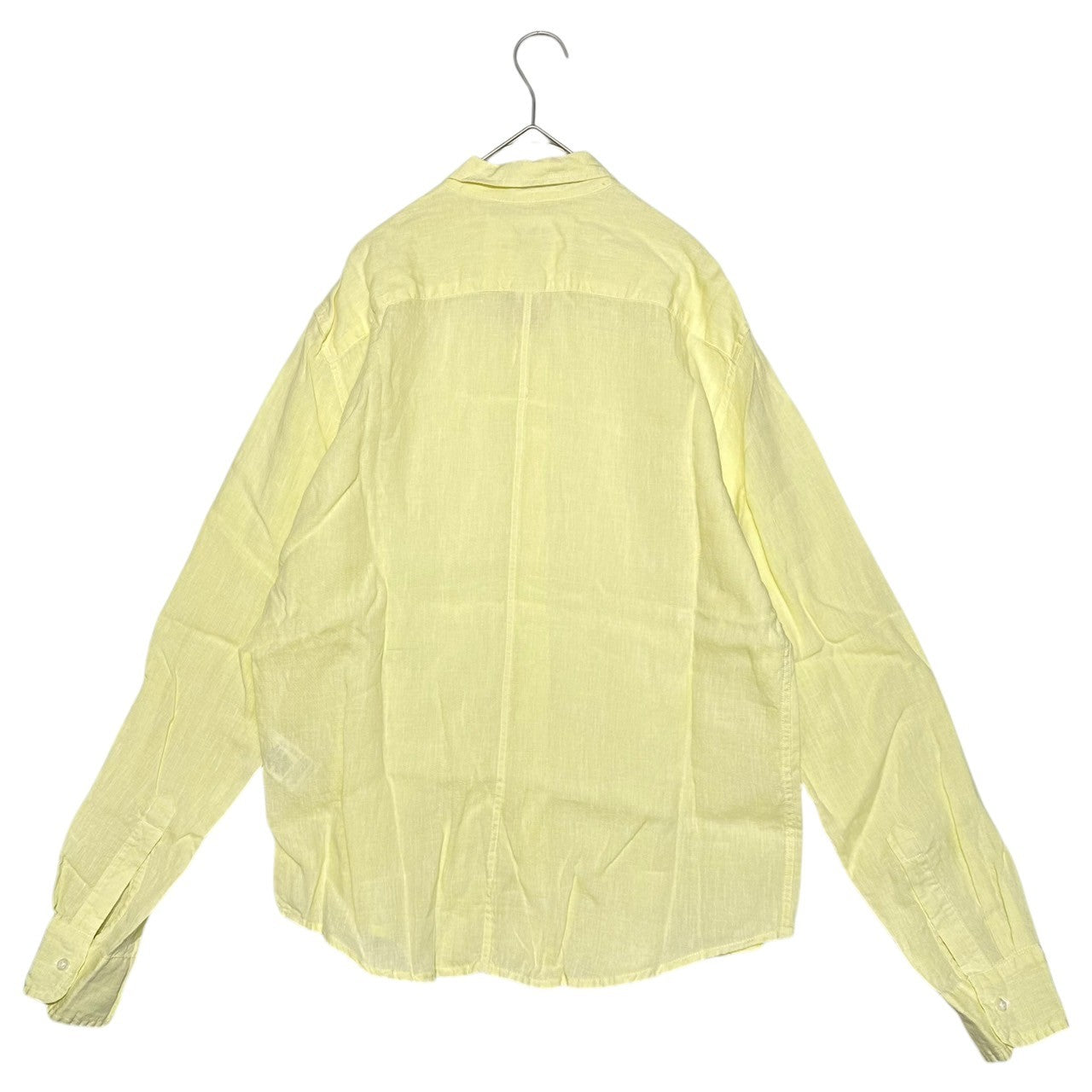 Frank&Eileen(フランク&アイリーン) linen shirt リネン シャツ XS イエロー 長袖