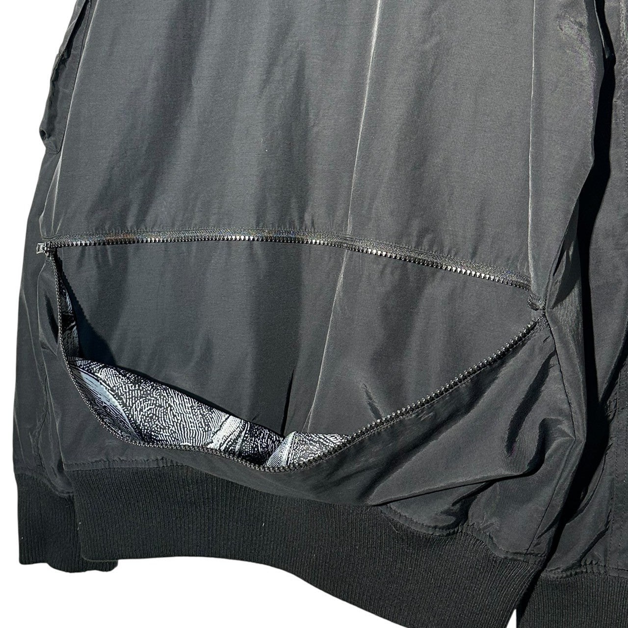 STAMPD(スタンプド) Long Tight MA-1 Bomber Jacket ロング タイト MA-1 ボンバー ジャケット M ブラック